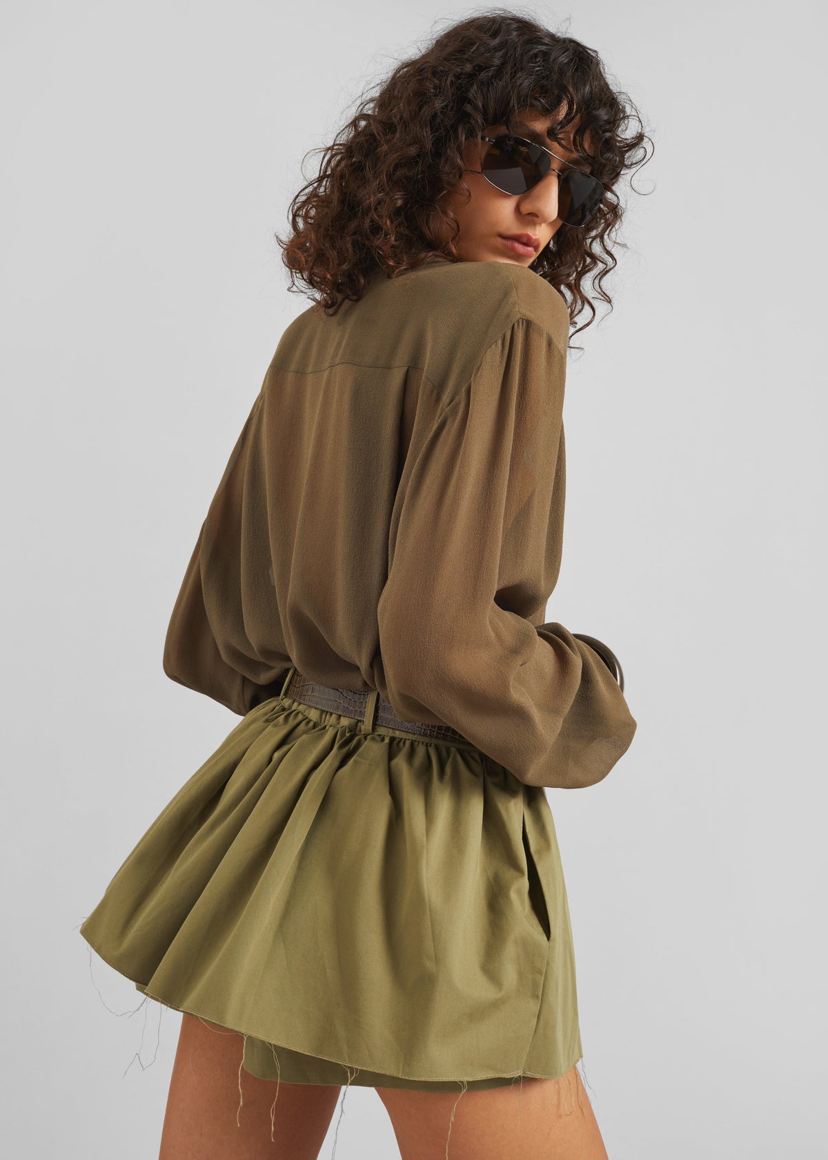 Raheny Mini Skort - Olive - 5