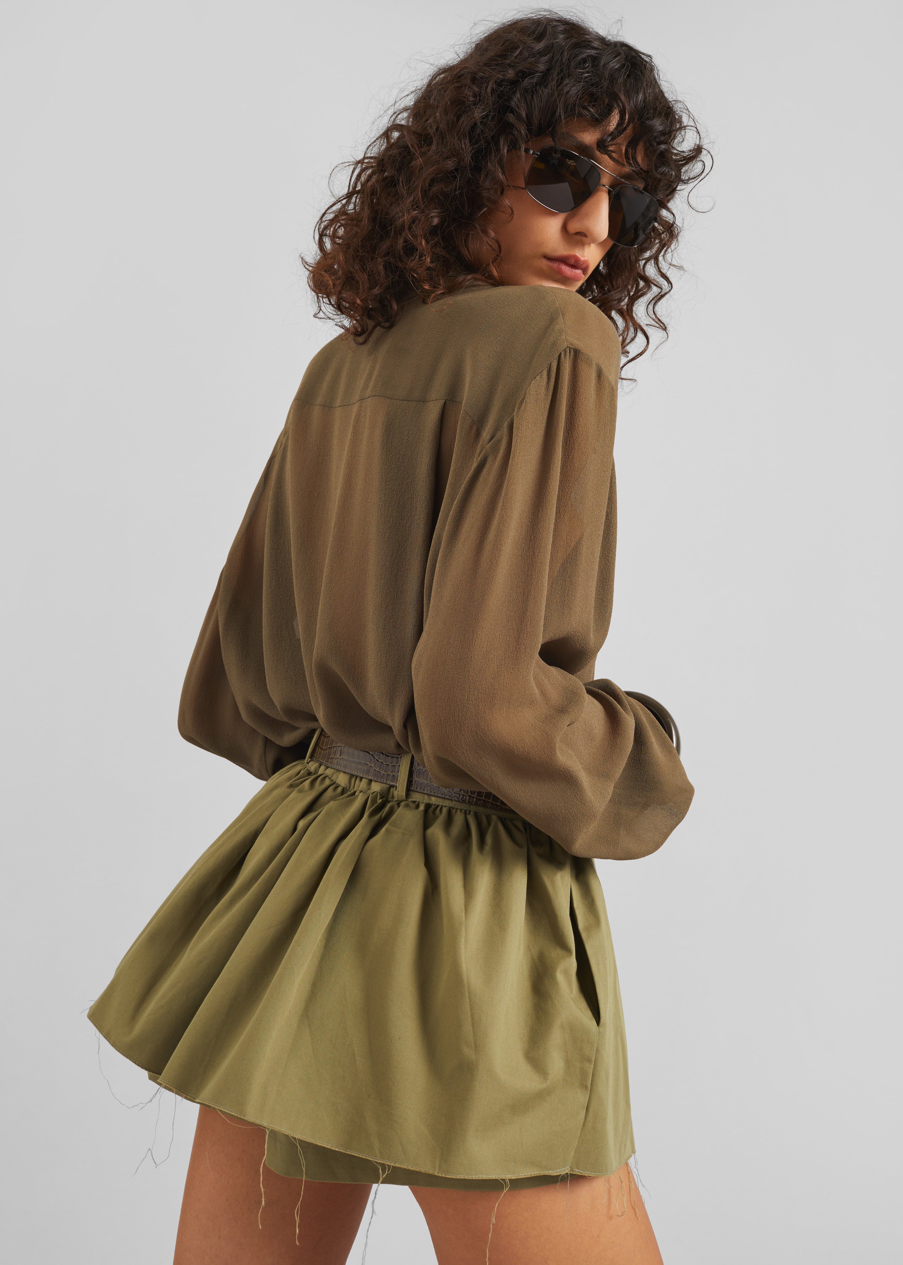 Raheny Mini Skort - Olive - 5
