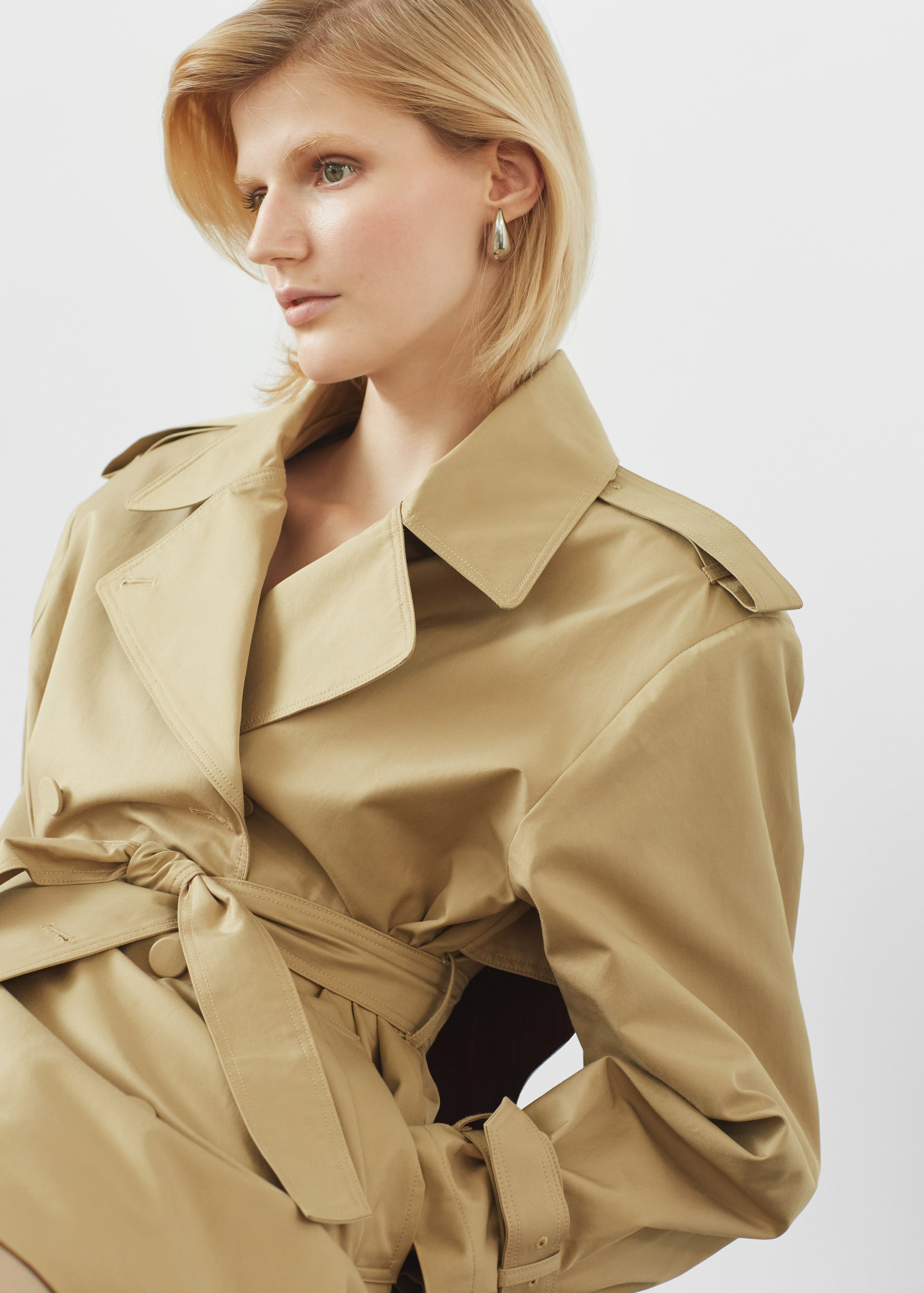 Raleigh Trench Coat - Beige - 3