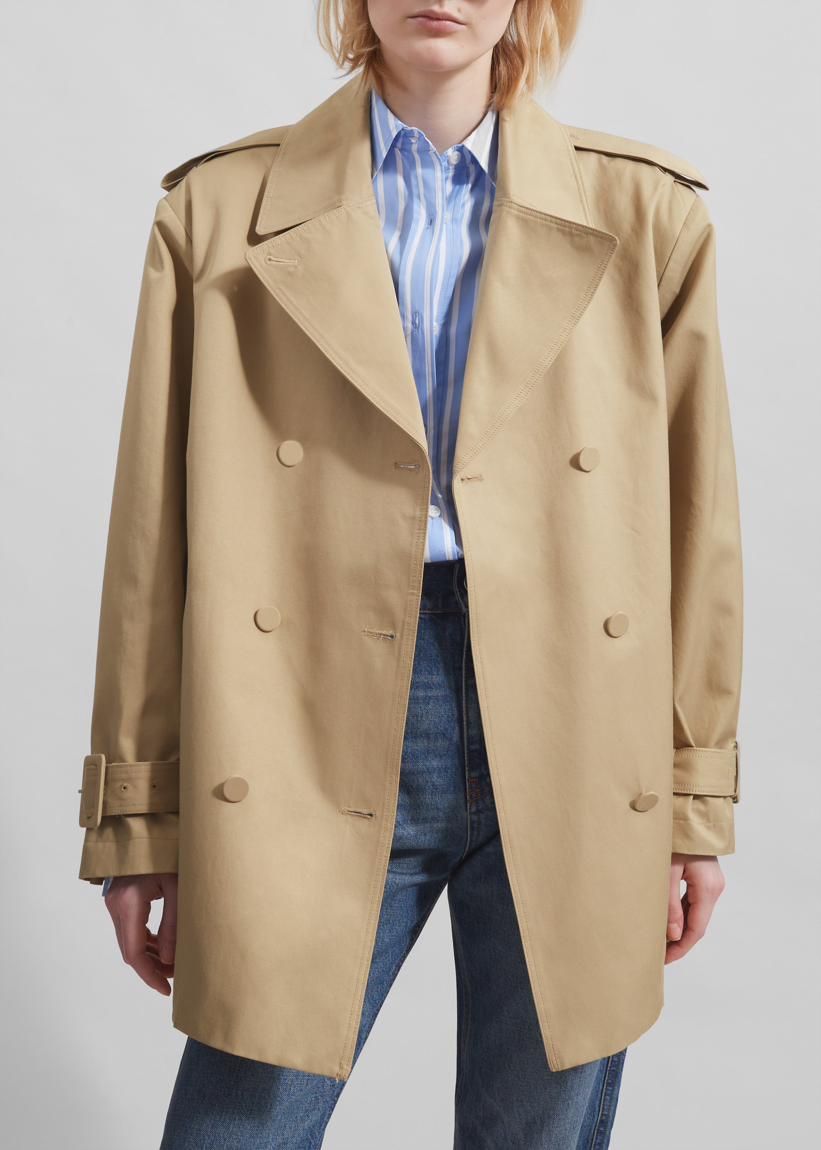 Raleigh Trench Coat - Beige - 8