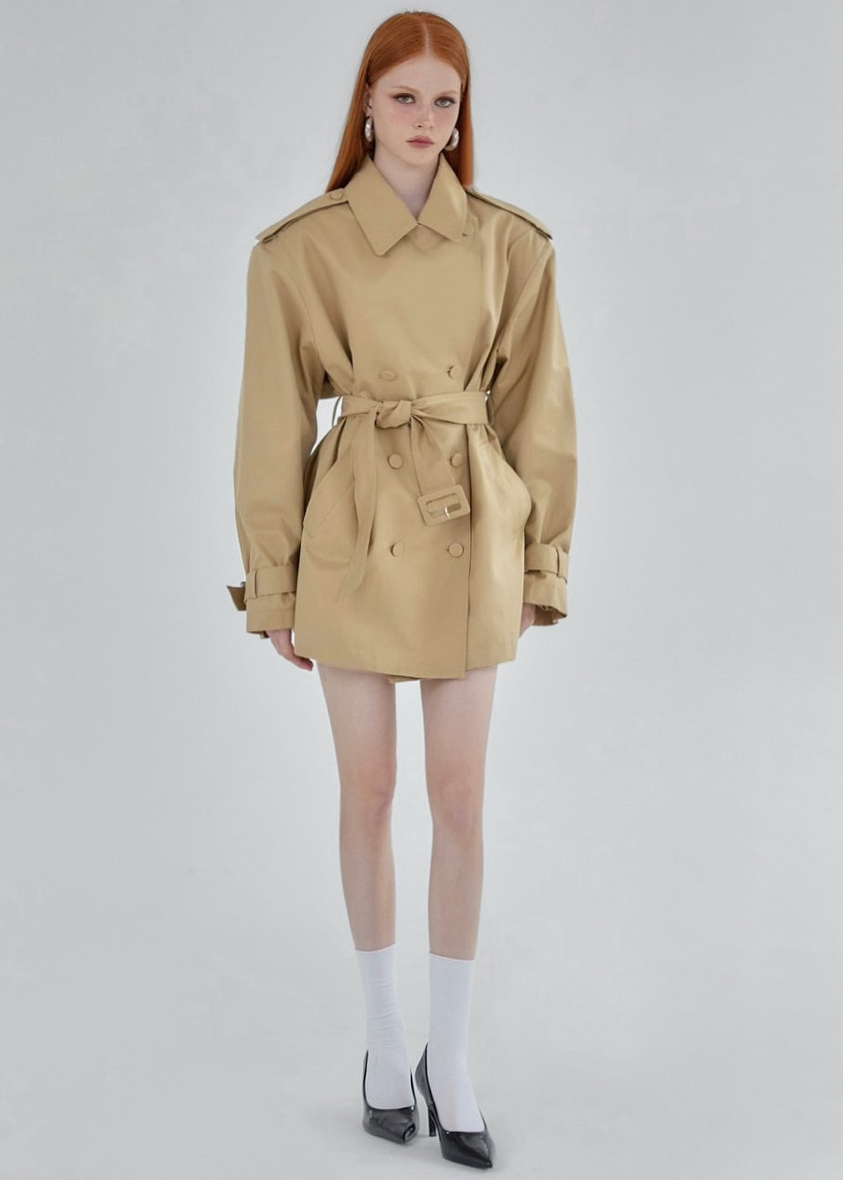 Raleigh Trench Coat - Beige - 12