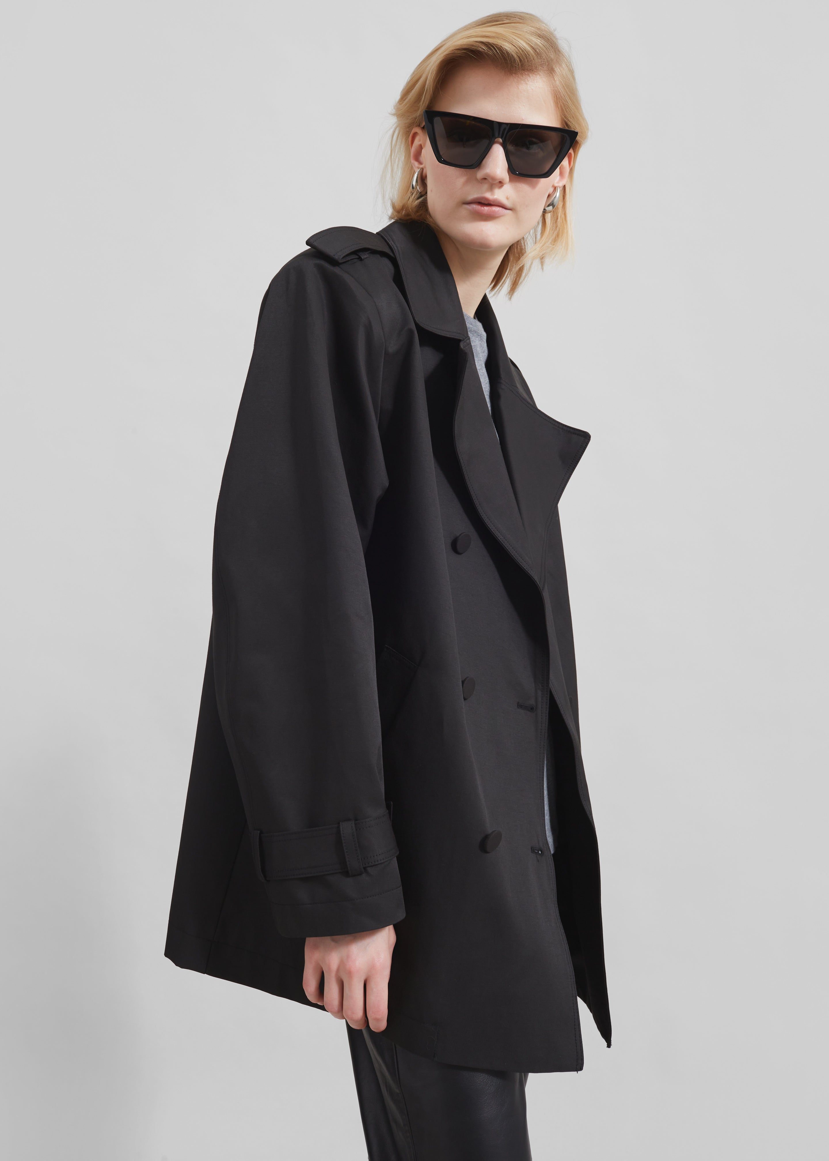 Raleigh Trench Coat - Black - 11