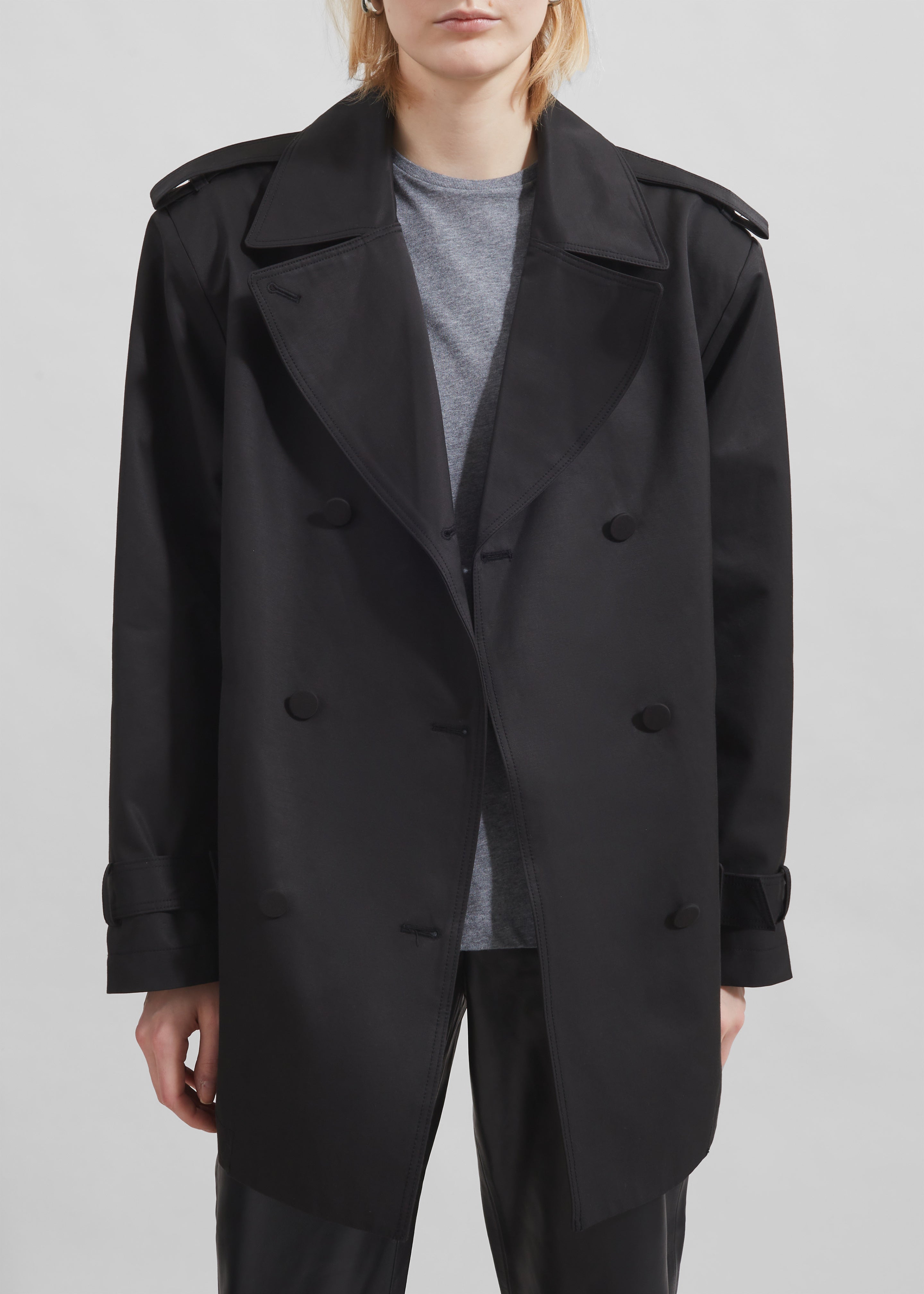 Raleigh Trench Coat - Black - 6