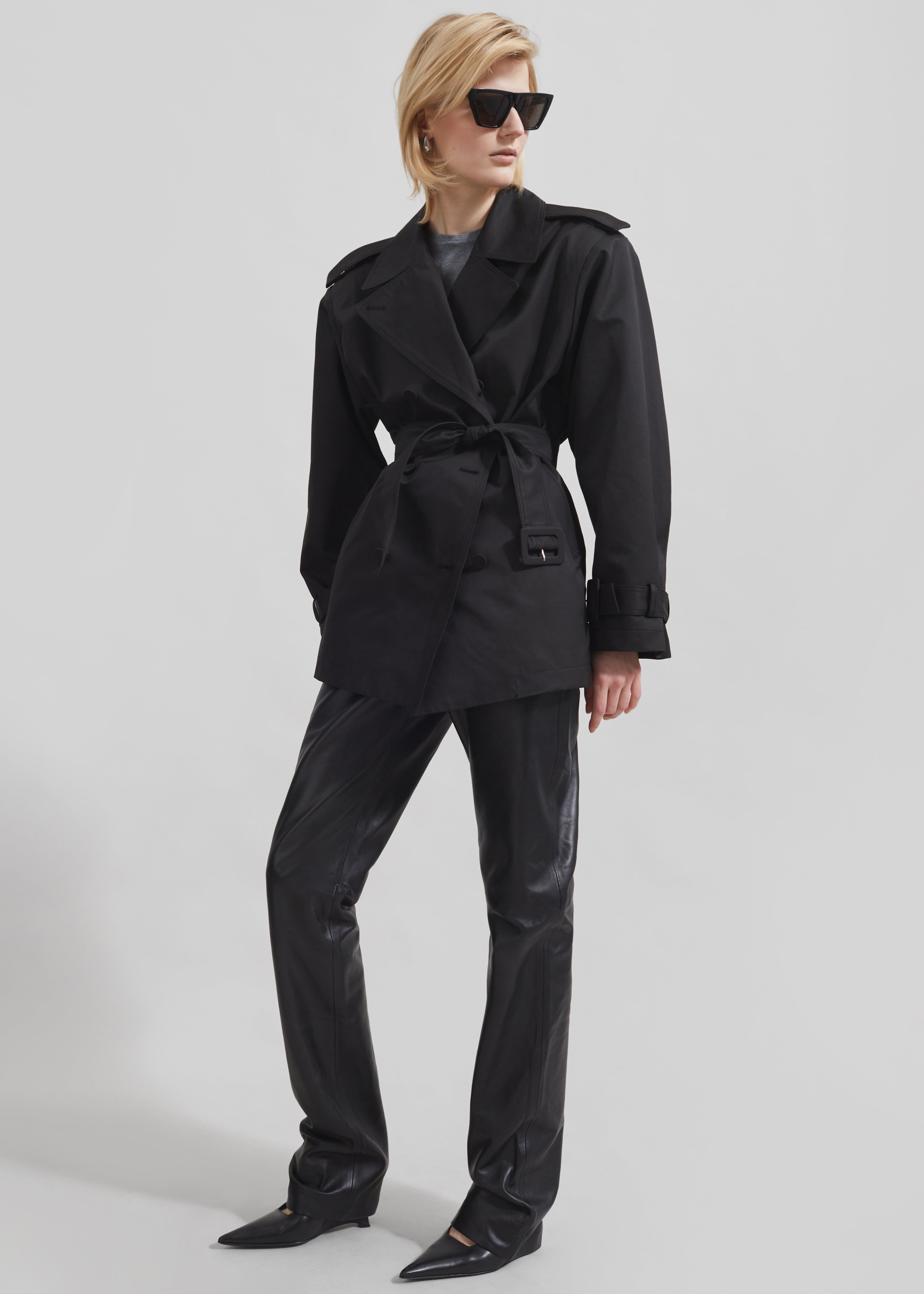 Raleigh Trench Coat - Black - 4