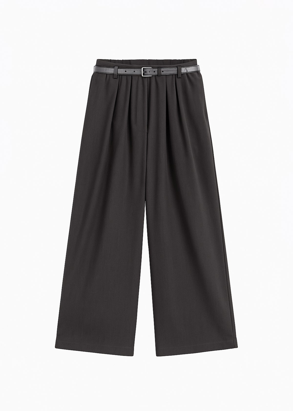 Ramsen Pleated Wide Trousers - Charcoal - 6