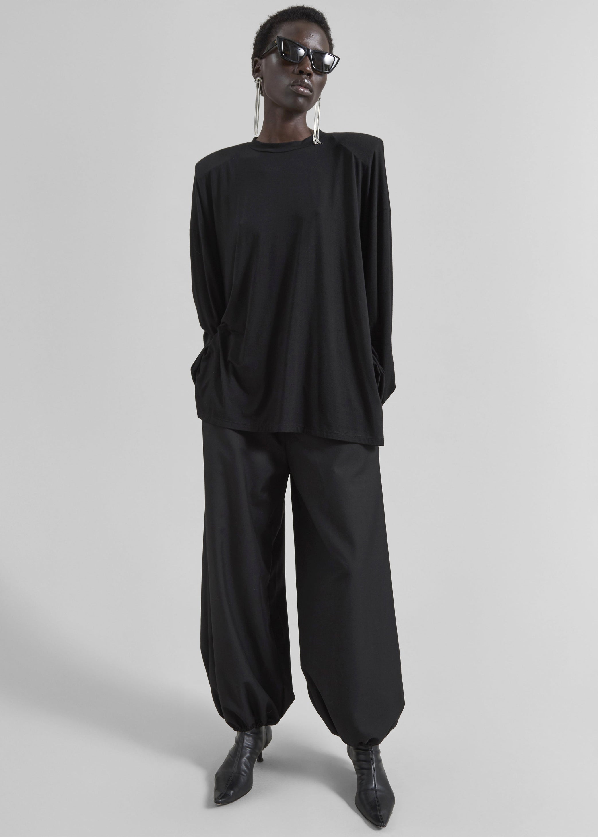 Shop the look image for Ravvi Soft Padded Top - Black
