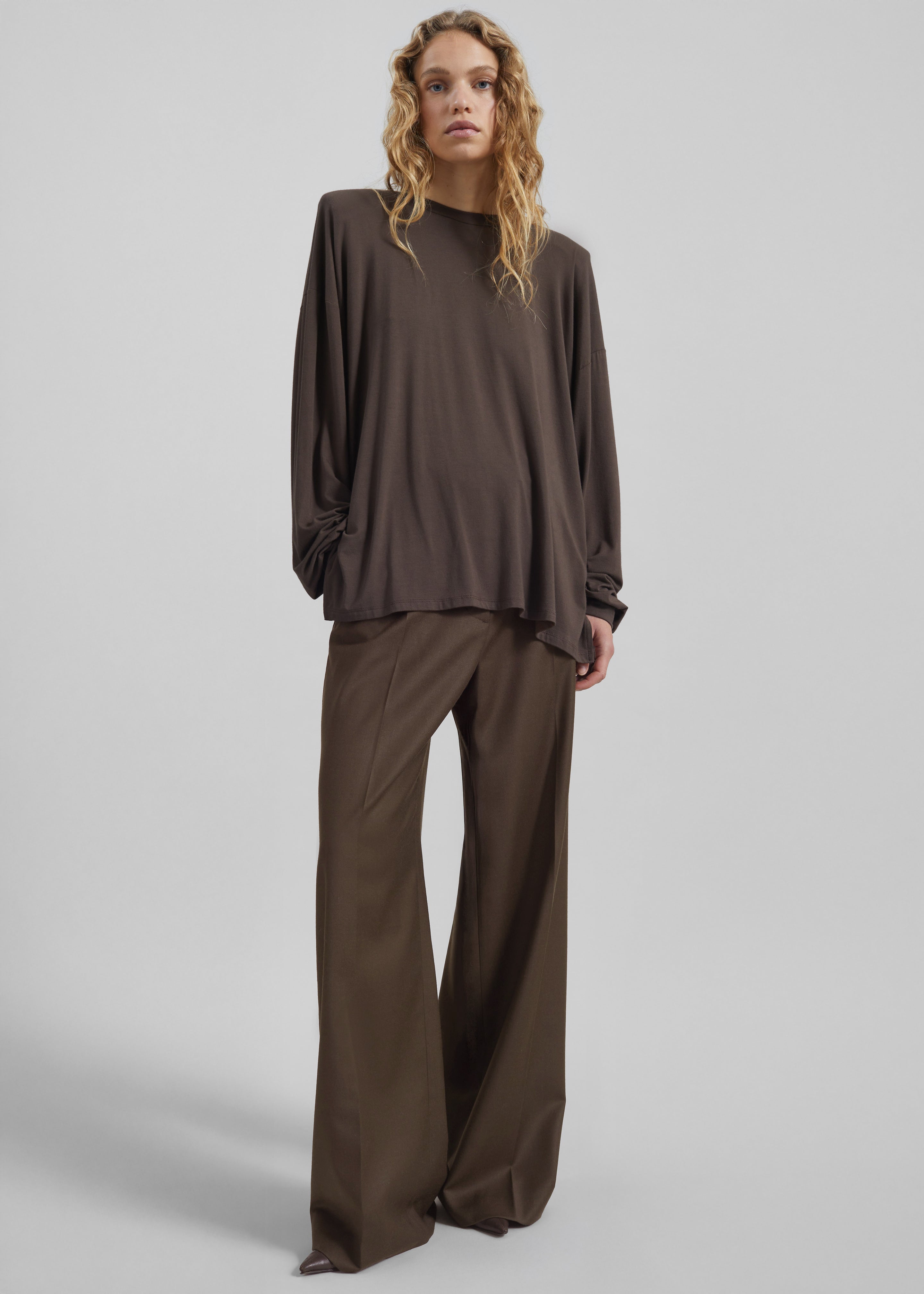 Ravvi Soft Padded Top - Brown – The Frankie Shop Europe