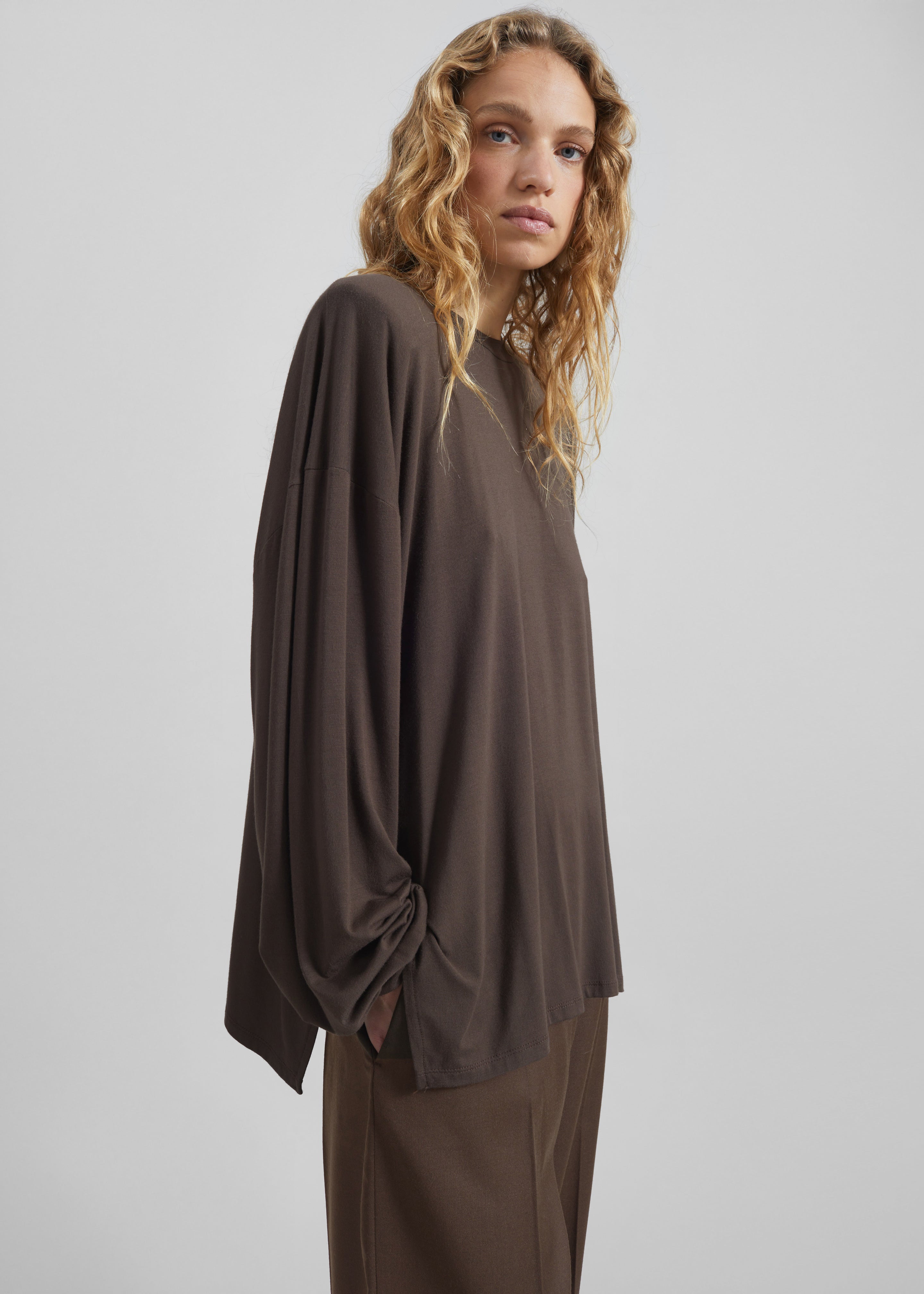 Ravvi Soft Padded Top - Brown - 3