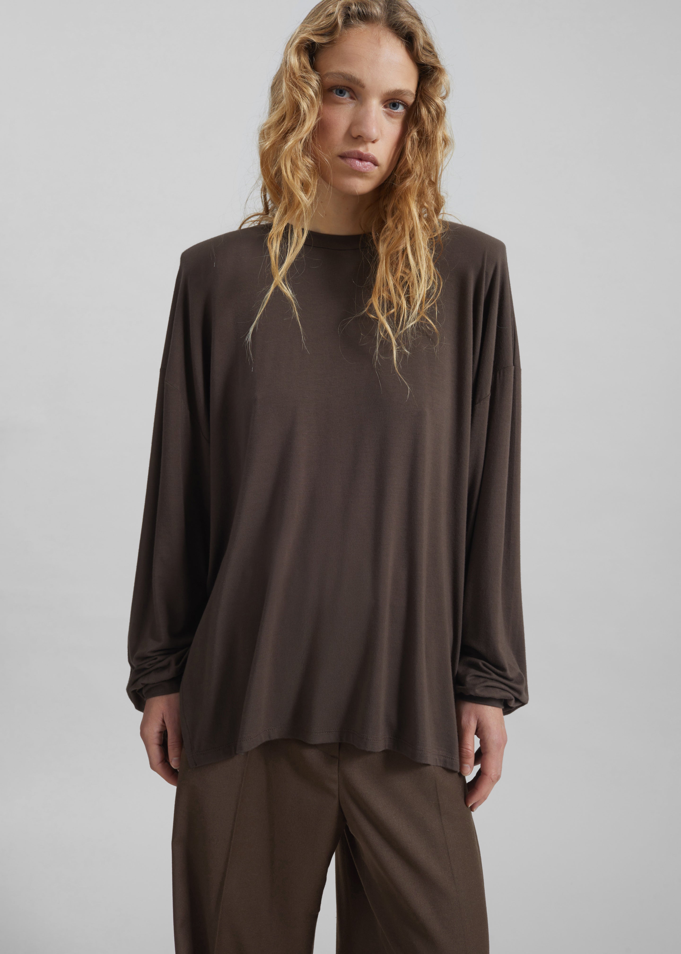 Ravvi Soft Padded Top - Brown - 5