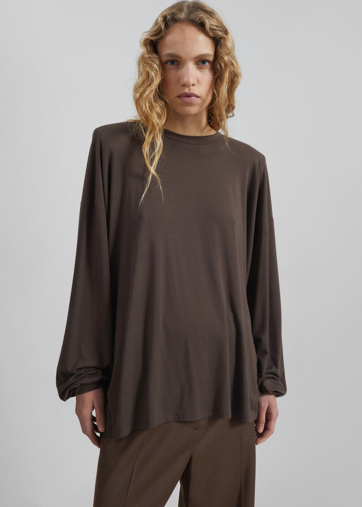 Ravvi Soft Padded Top - Brown - 2