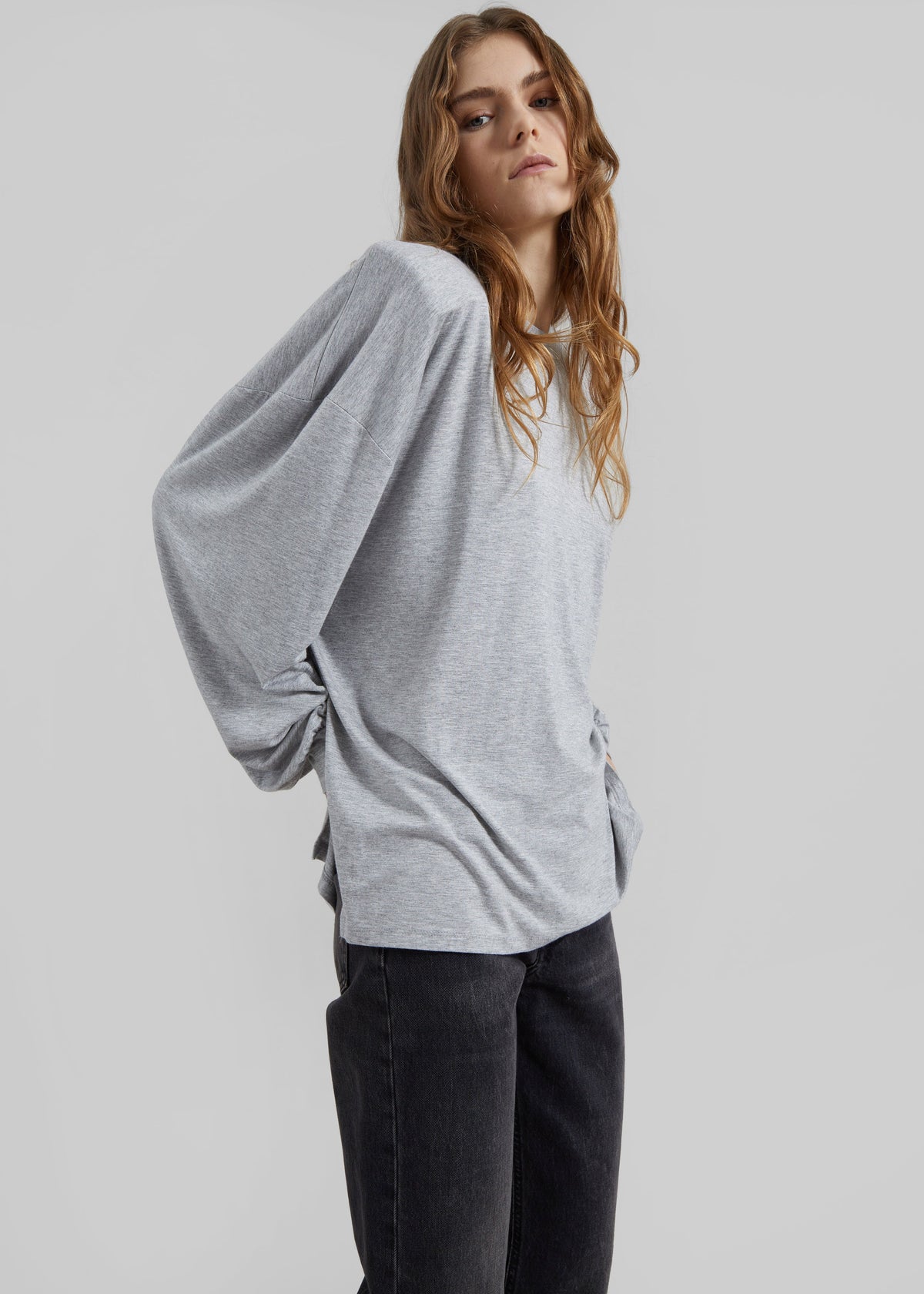 Ravvi Soft Padded Top - Grey - 3