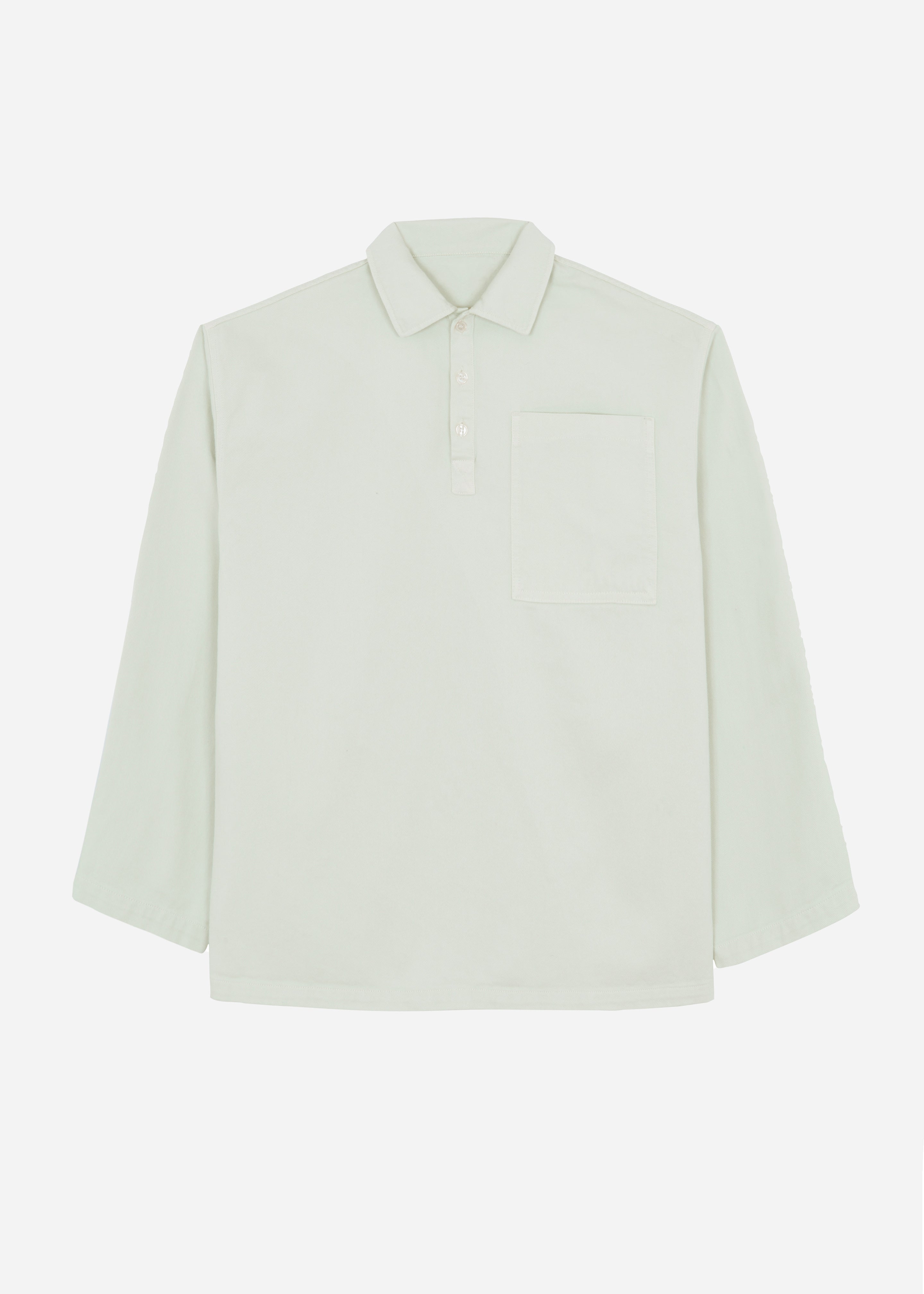 Ray Popover Denim Shirt - Pale Green - 8