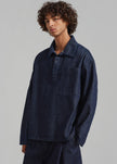 Ray Popover Denim Shirt - Raw Wash