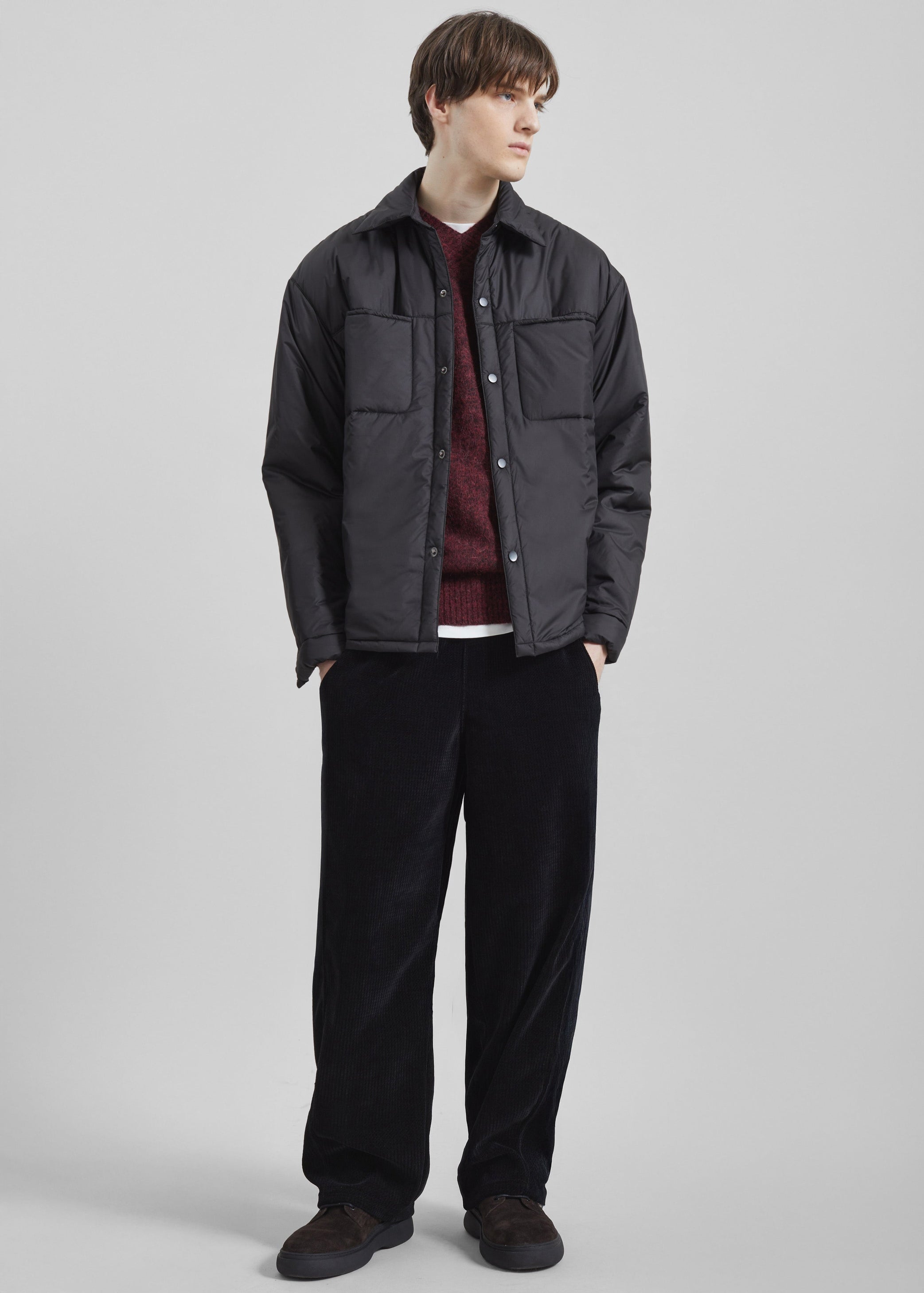 Shop the look image for Reffroy Puffer Overshirt - Black