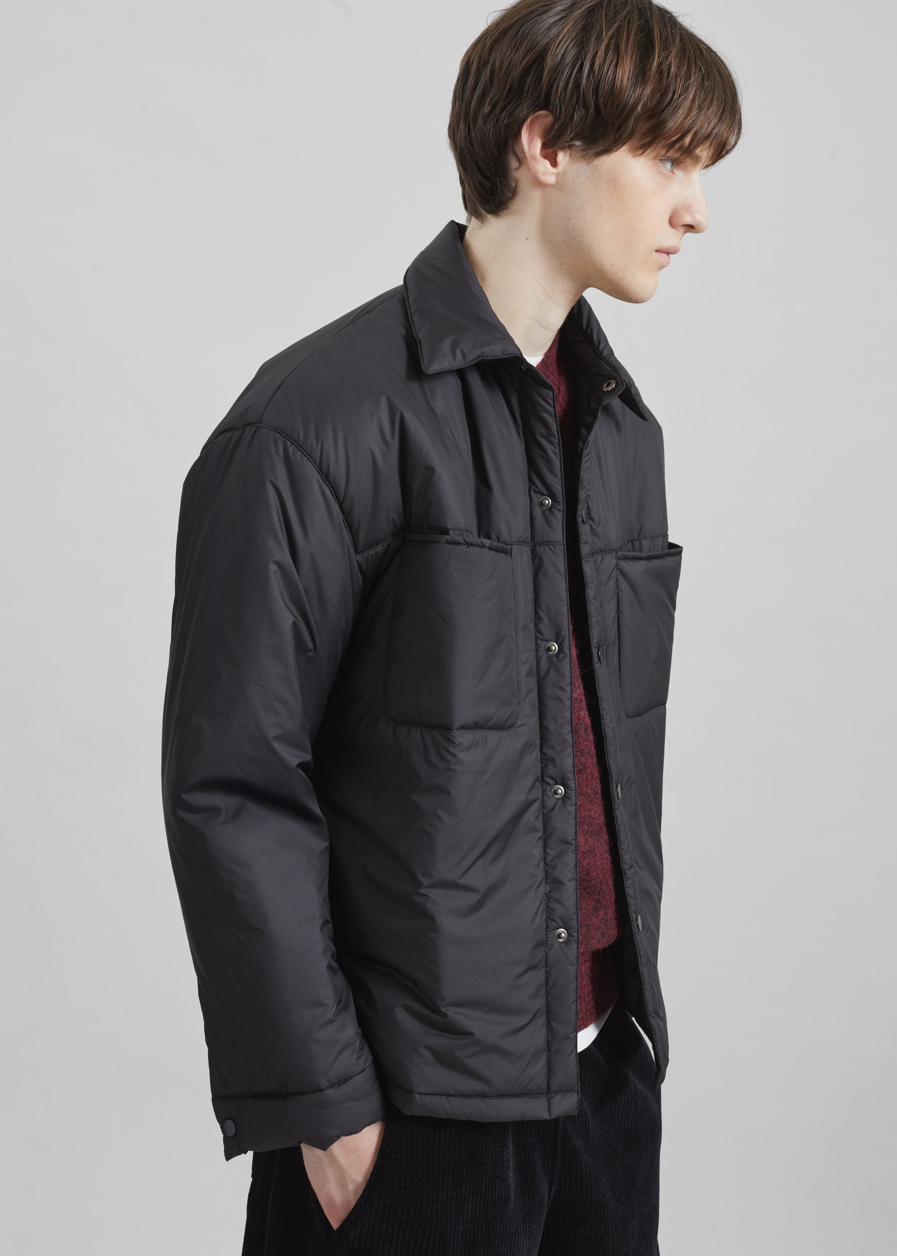 Reffroy Puffer Overshirt - Black - 4