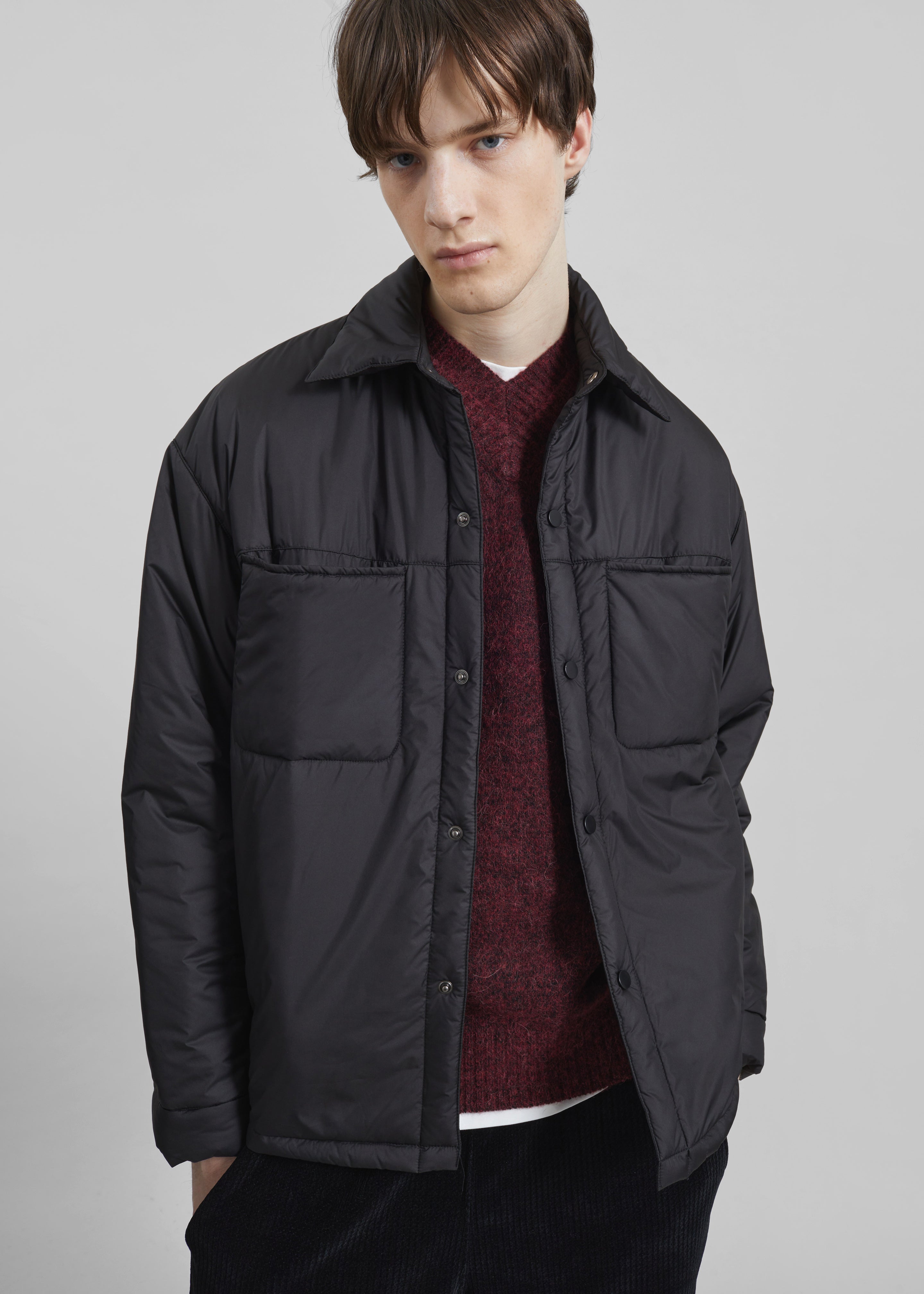 Reffroy Puffer Overshirt - Black - 1