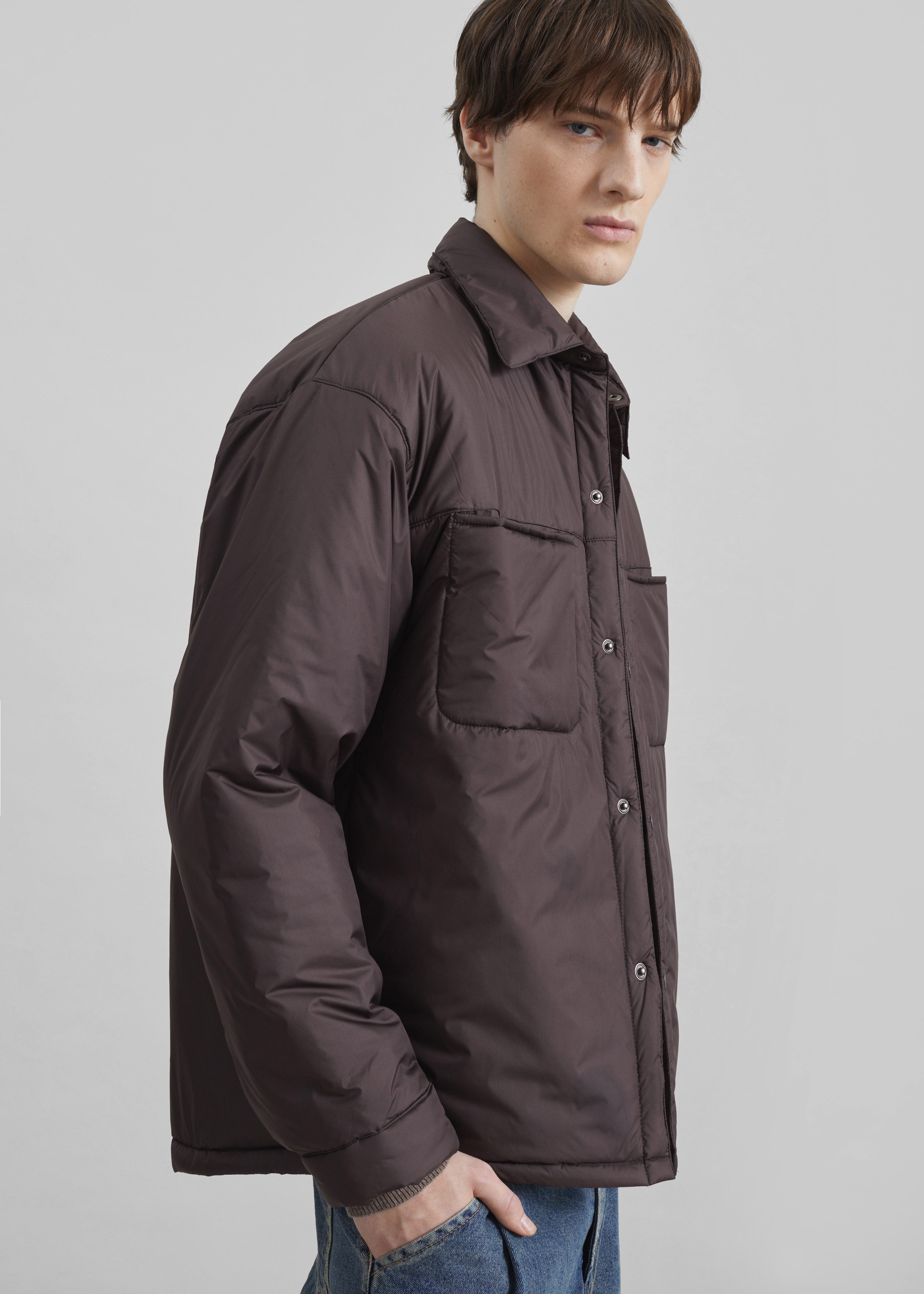 Reffroy Puffer Overshirt - Brown - 6