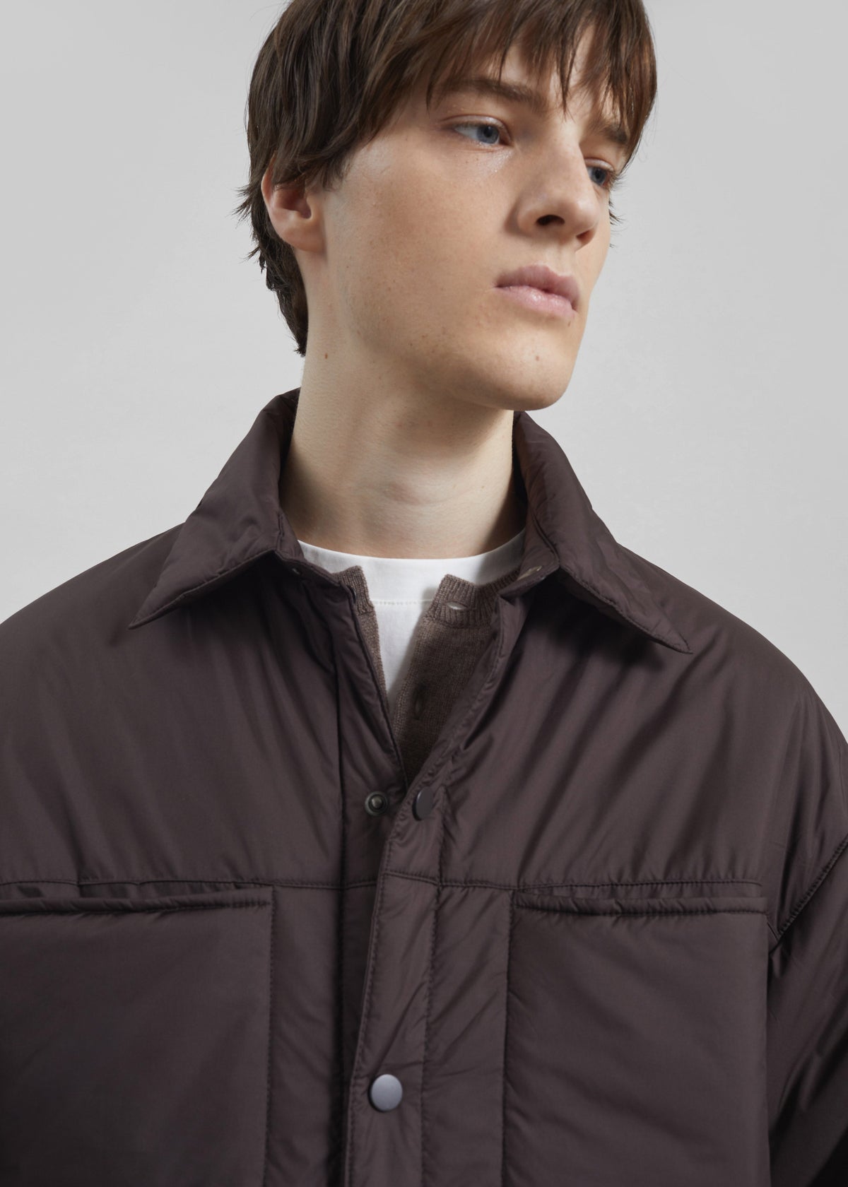 Reffroy Puffer Overshirt - Brown - 4