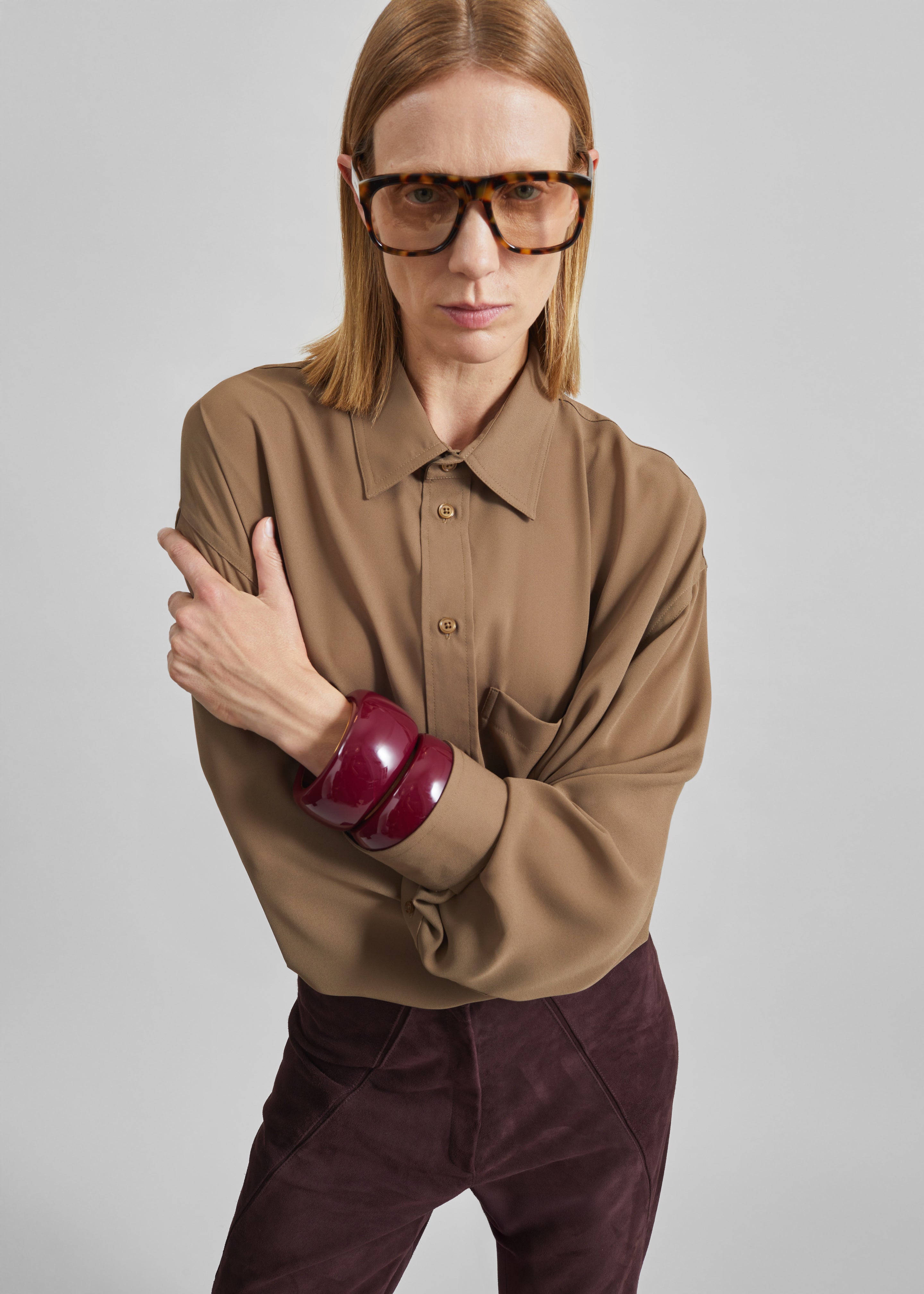Rema Shirt - Khaki Brown - 6