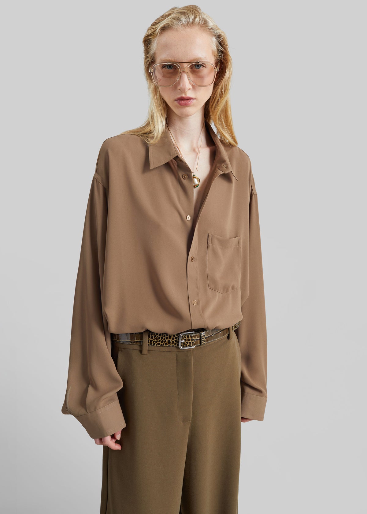 Rema Shirt - Khaki Brown