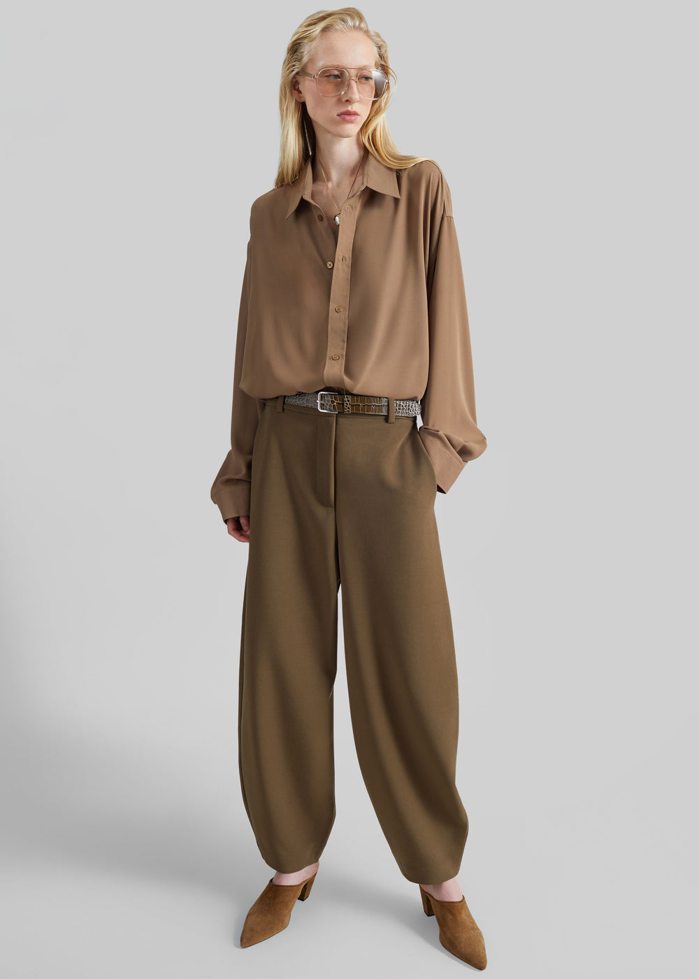 Chemise Rema - Marron kaki - 1