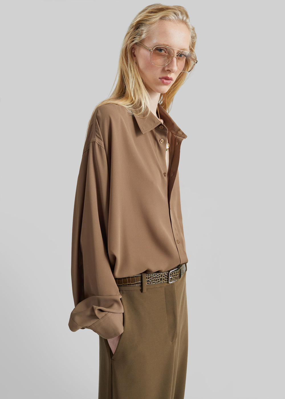 Chemise Rema - Marron kaki