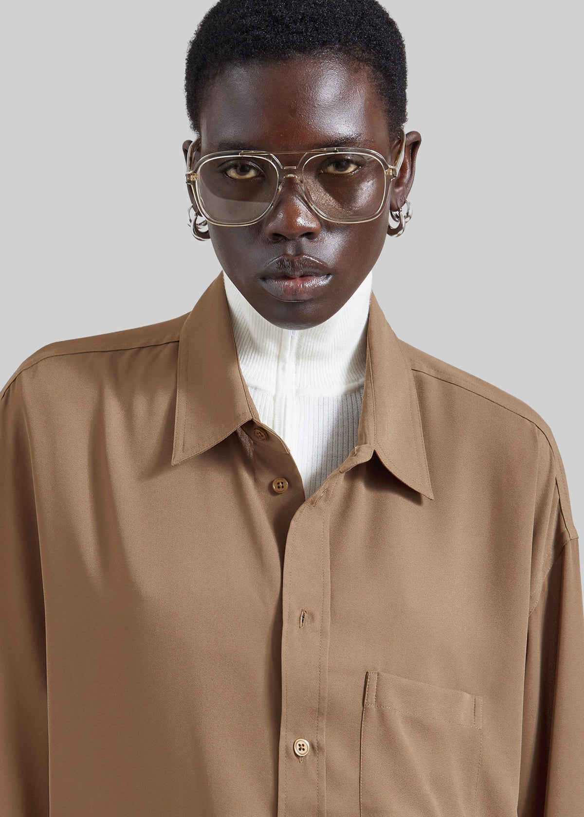 Rema Shirt - Khaki Brown - 4