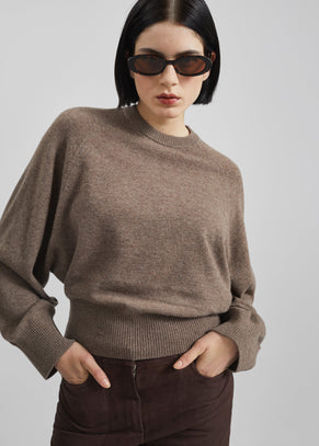 Remain Bat Sleeve Crewneck - Walnut