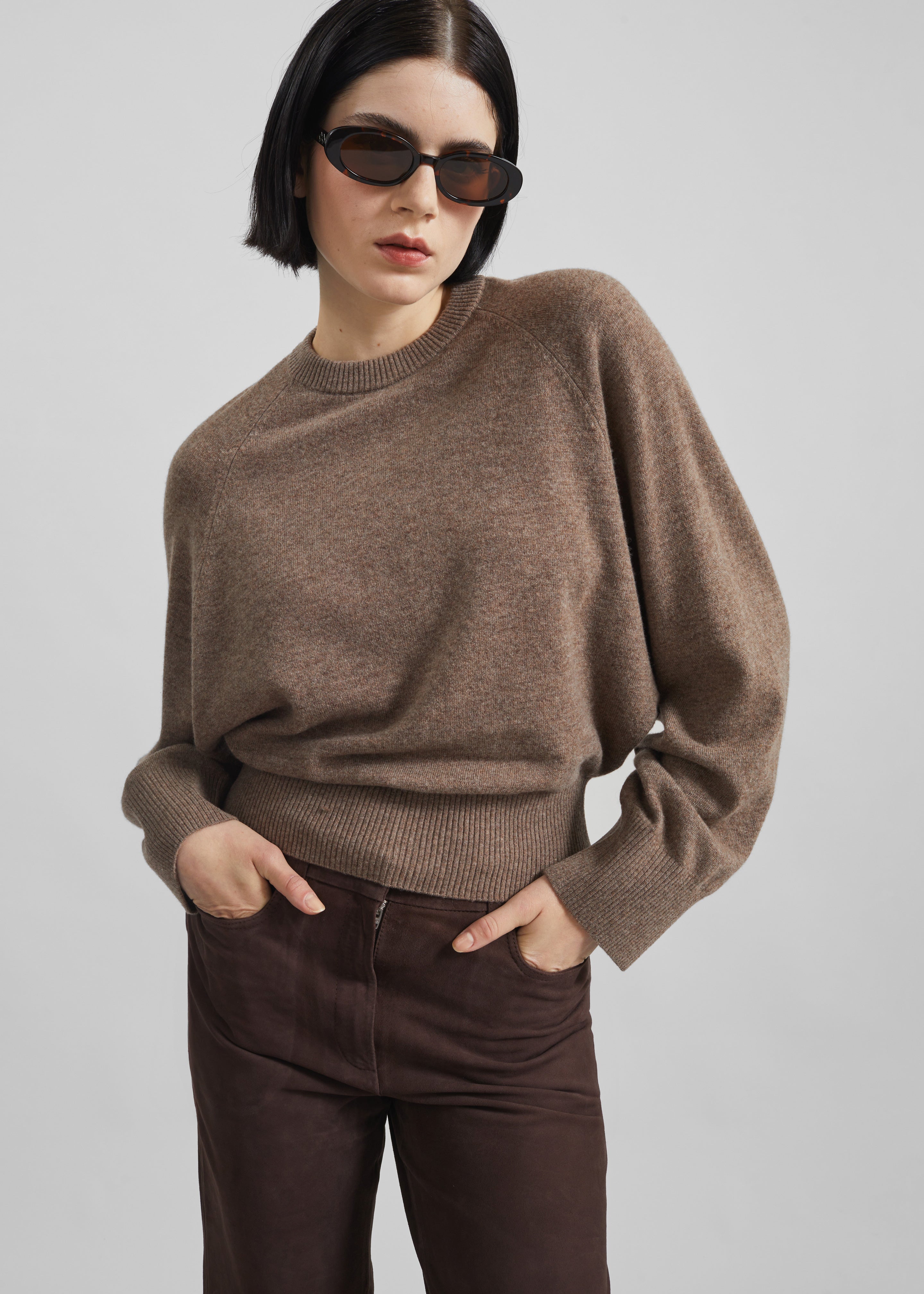 Remain Bat Sleeve Crewneck - Walnut - 3