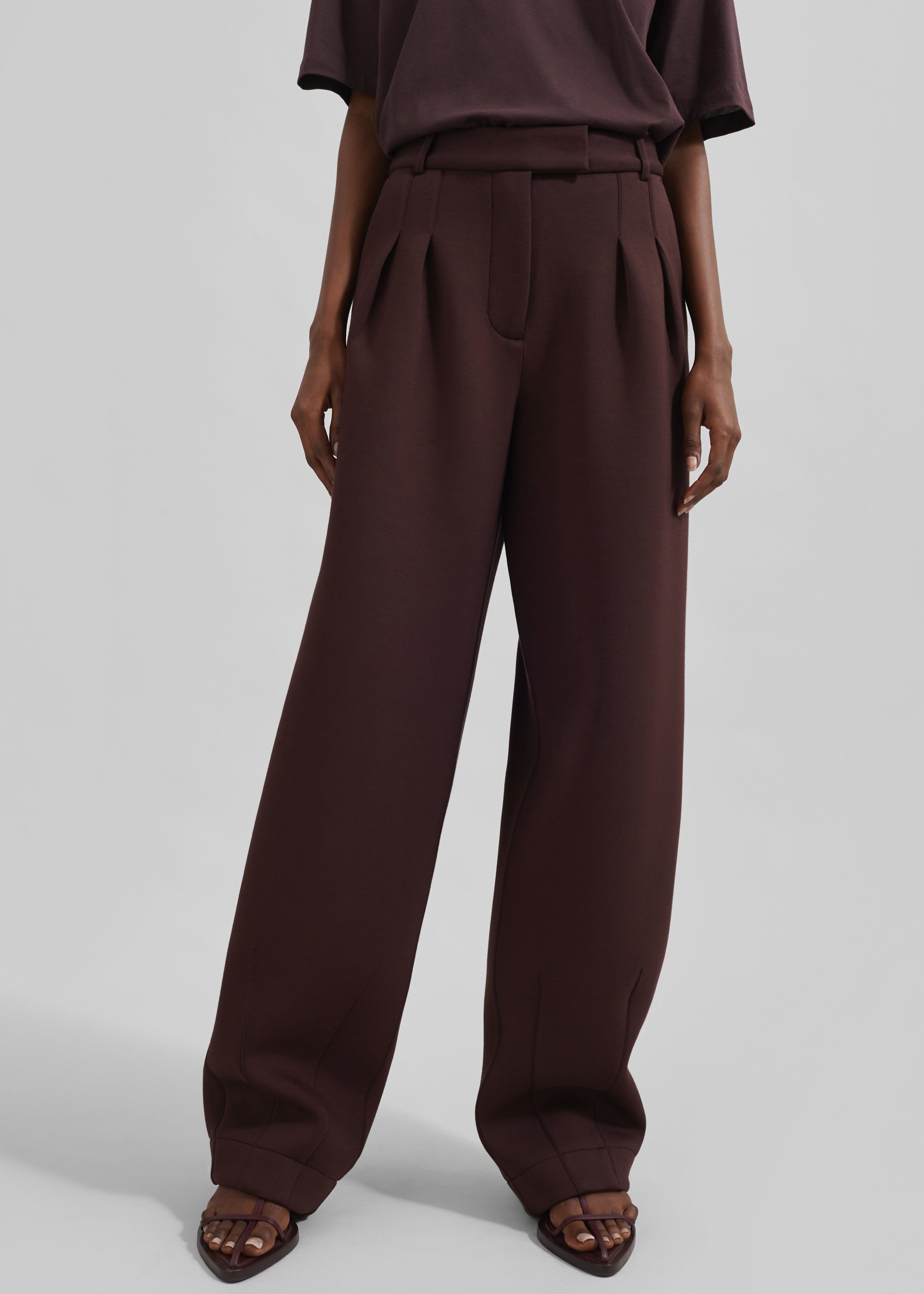 Remain Soft Cocoon Pants - Chocolate Plum - 2