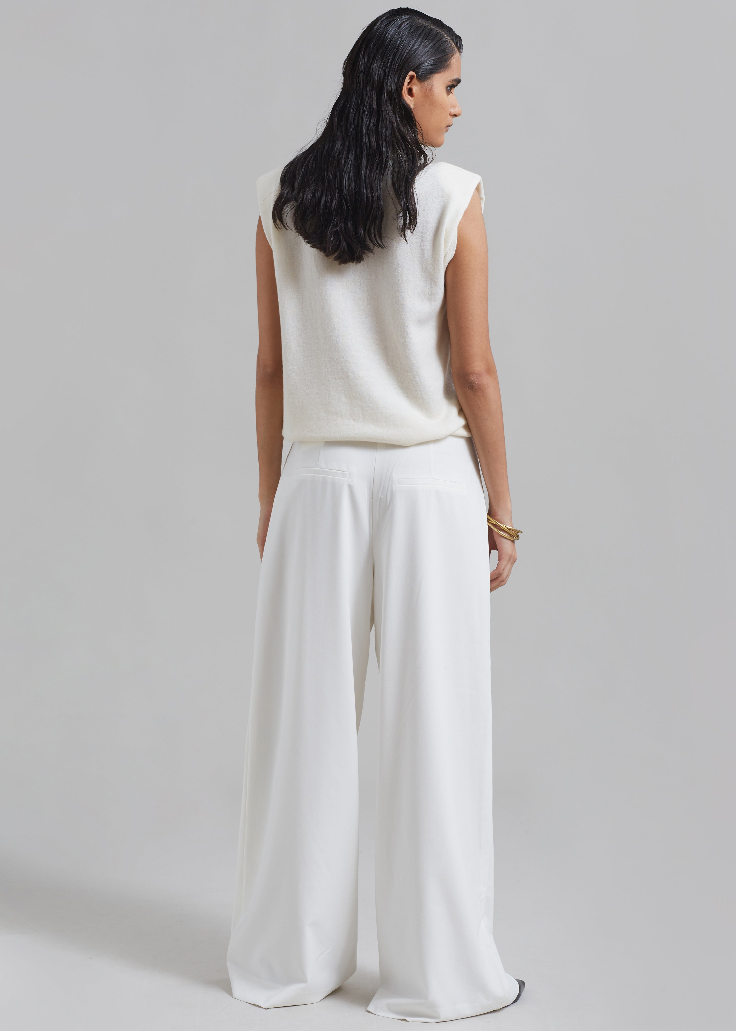 Remain Wide Pants with Pleats - Egret - 9