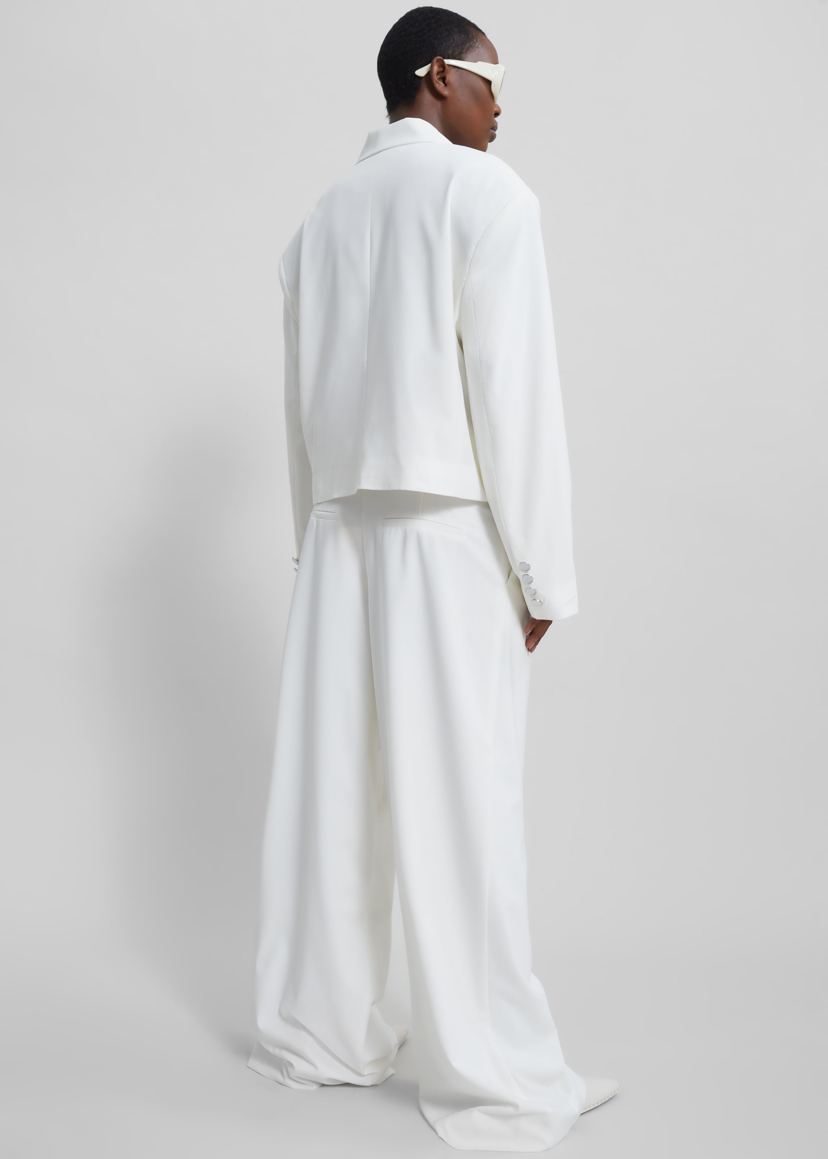 Remain Wide Pants with Pleats - Egret - 8