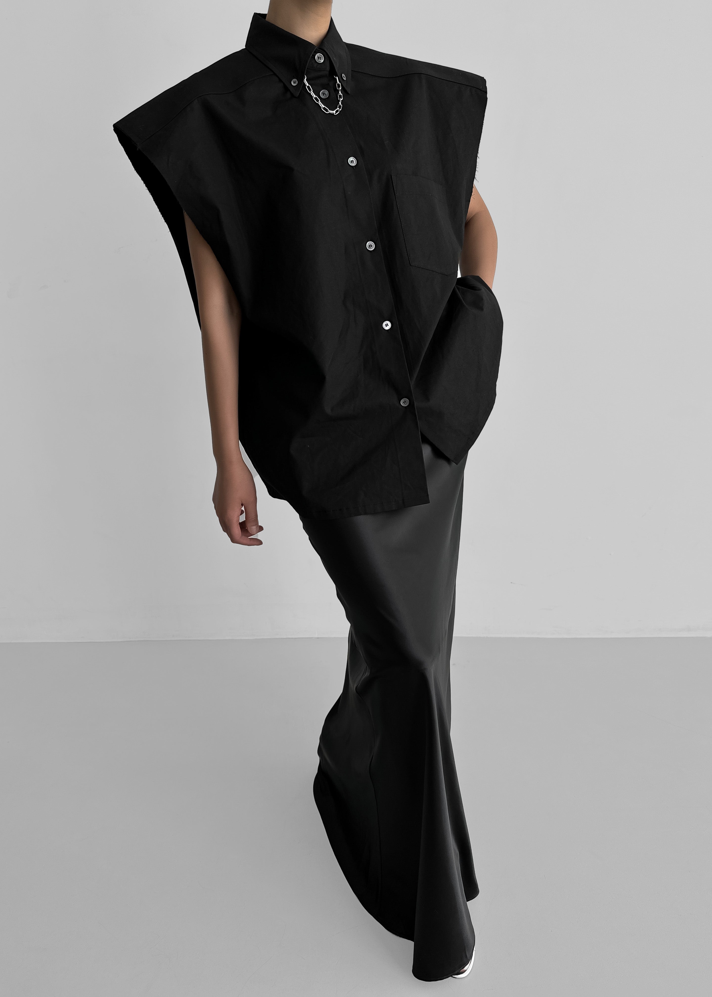 Renesmee Satin Skirt - Black - 8