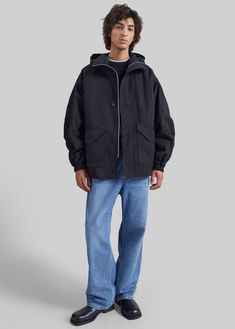 Renot Windbreaker Jacket - Black - 1