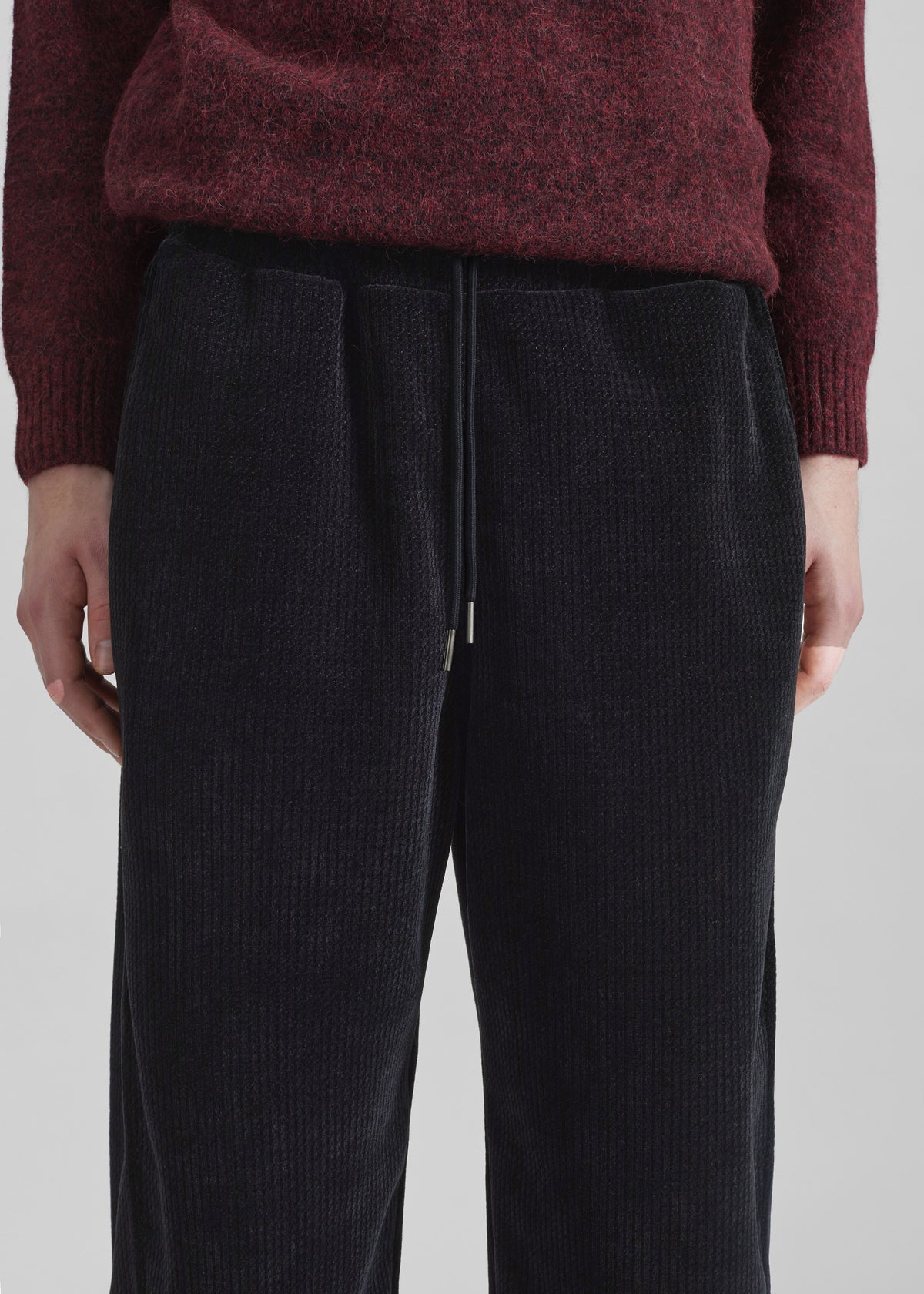 Renzo Velvet Pants - Black - 3