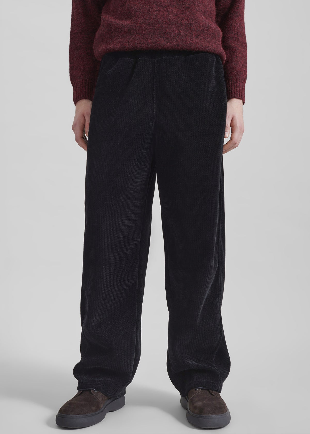 Renzo Velvet Pants - Black - 2