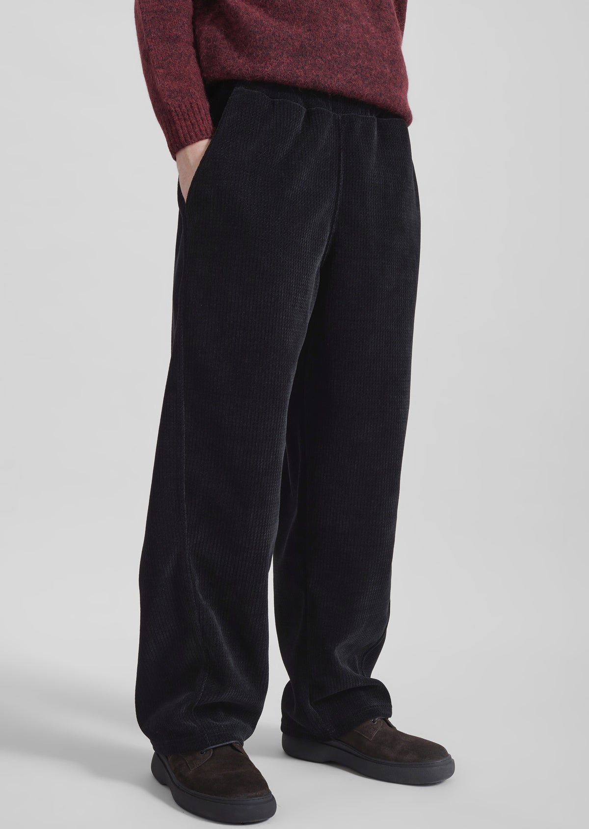 Renzo Velvet Pants - Black - 4
