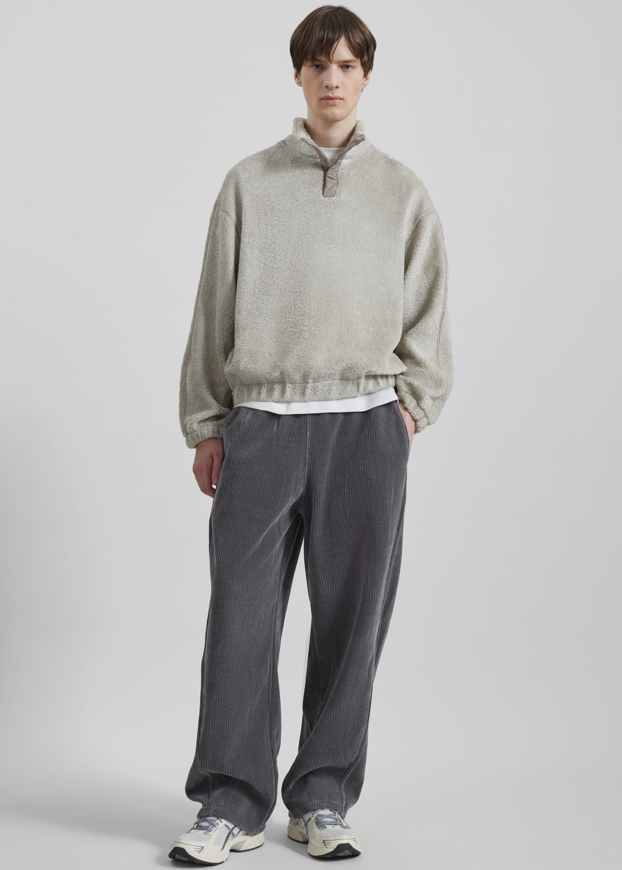 Shop the look image for Renzo Velvet Pants - Grey