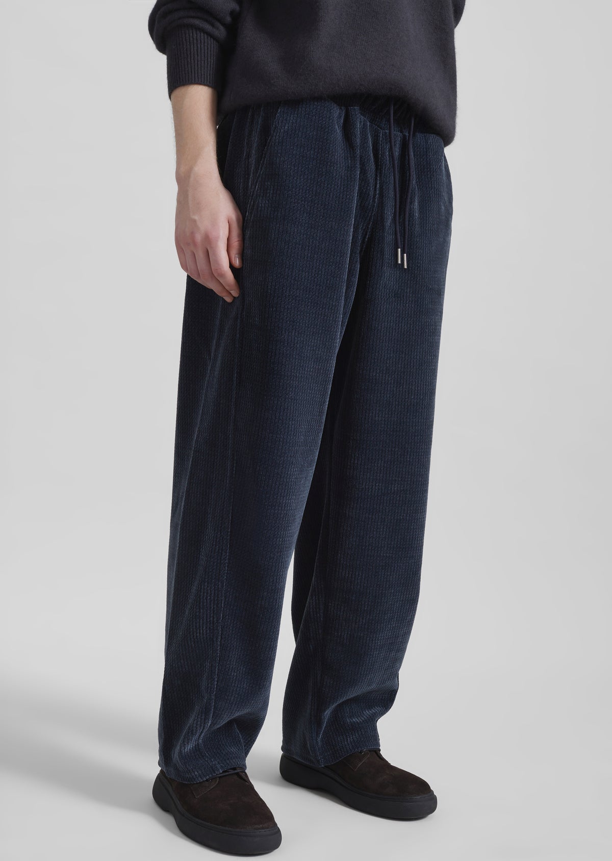 Renzo Velvet Pants - Navy - 5