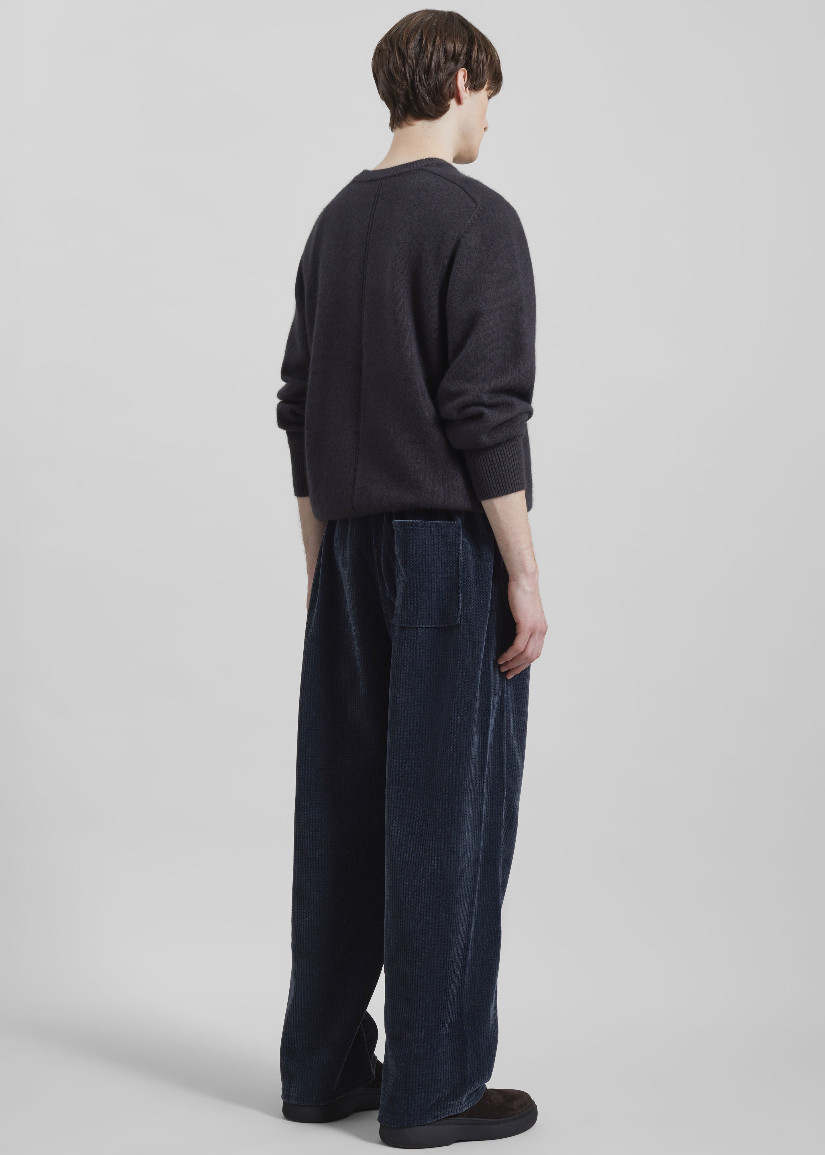 Renzo Velvet Pants - Navy - 6