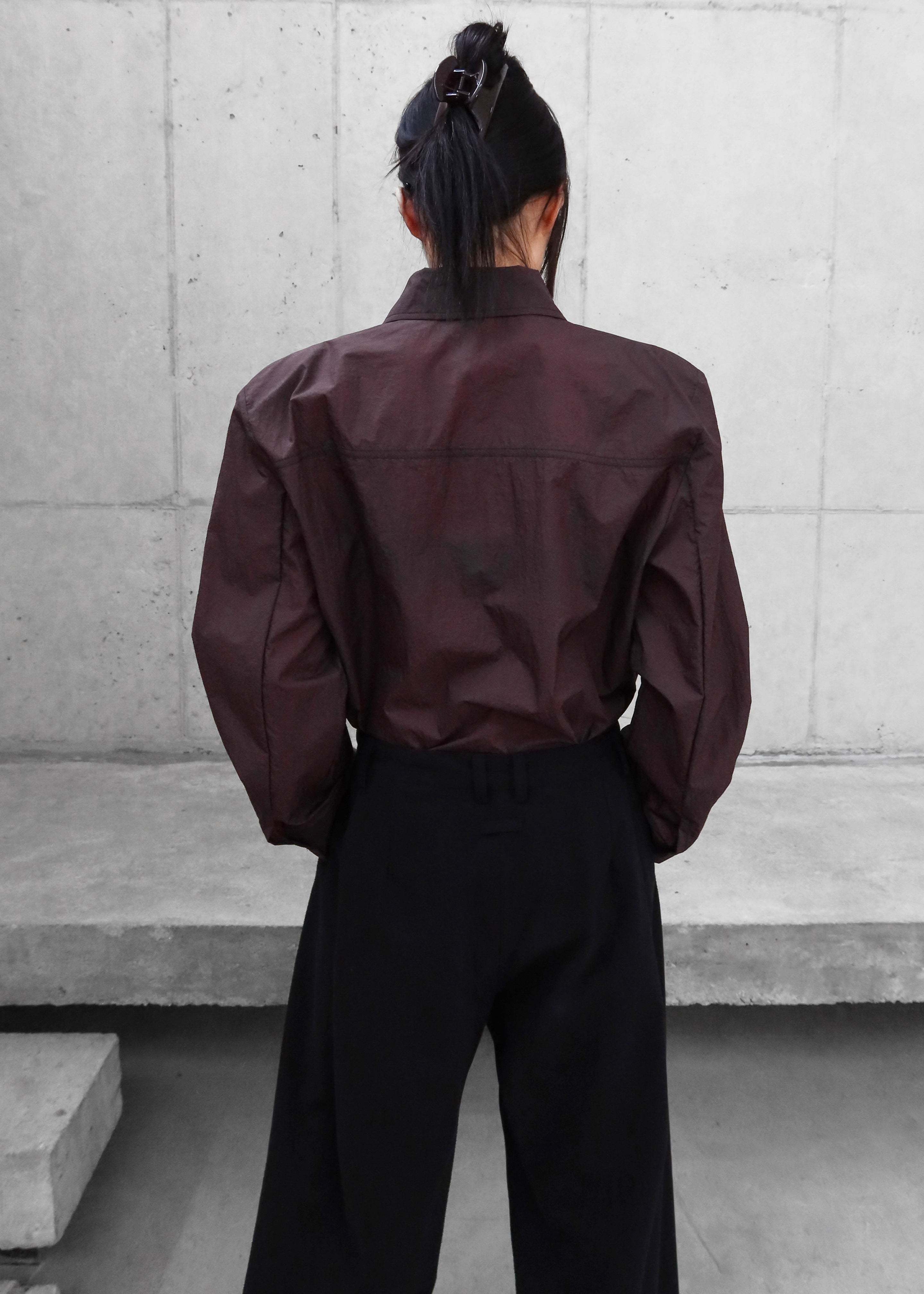 Rezay Padded Shirt - Burgundy - 7