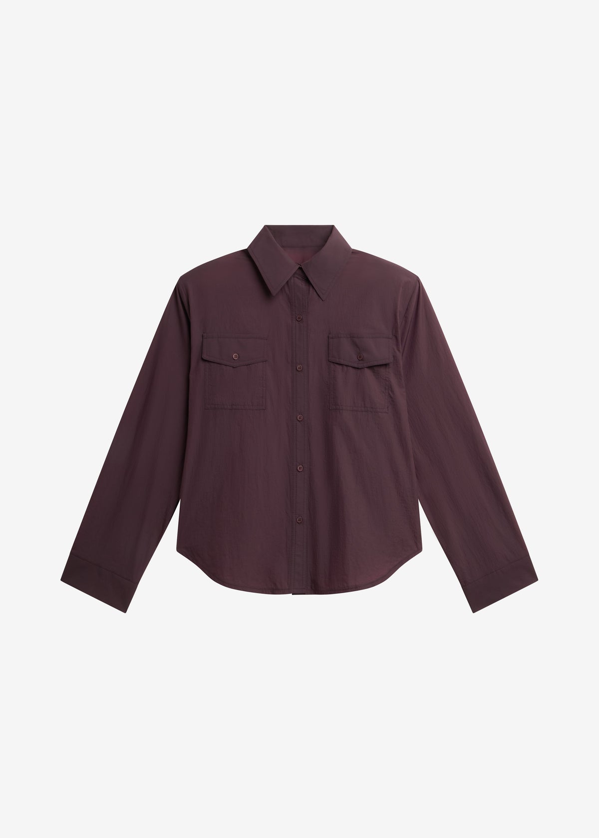 Rezay Padded Shirt - Burgundy - 8
