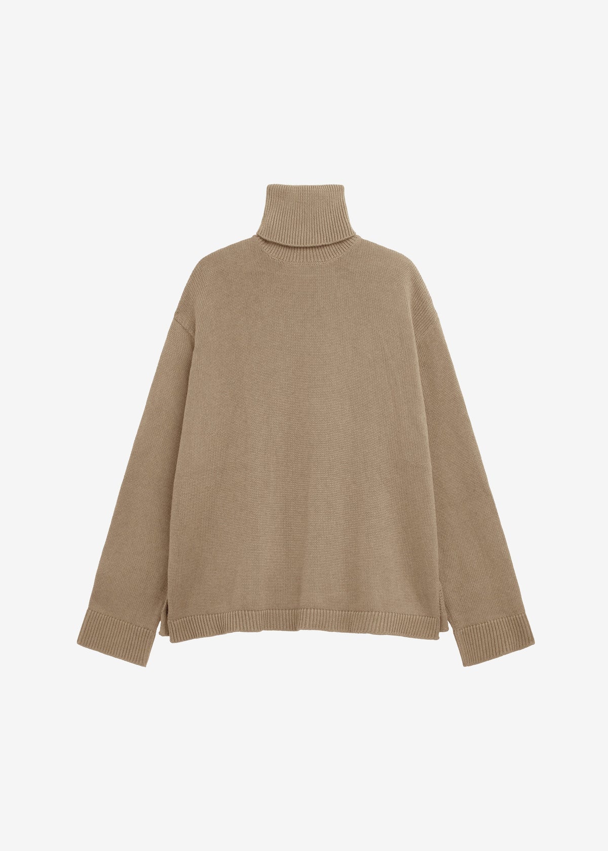 Rhea Trapeze Turtleneck - Beige - 6