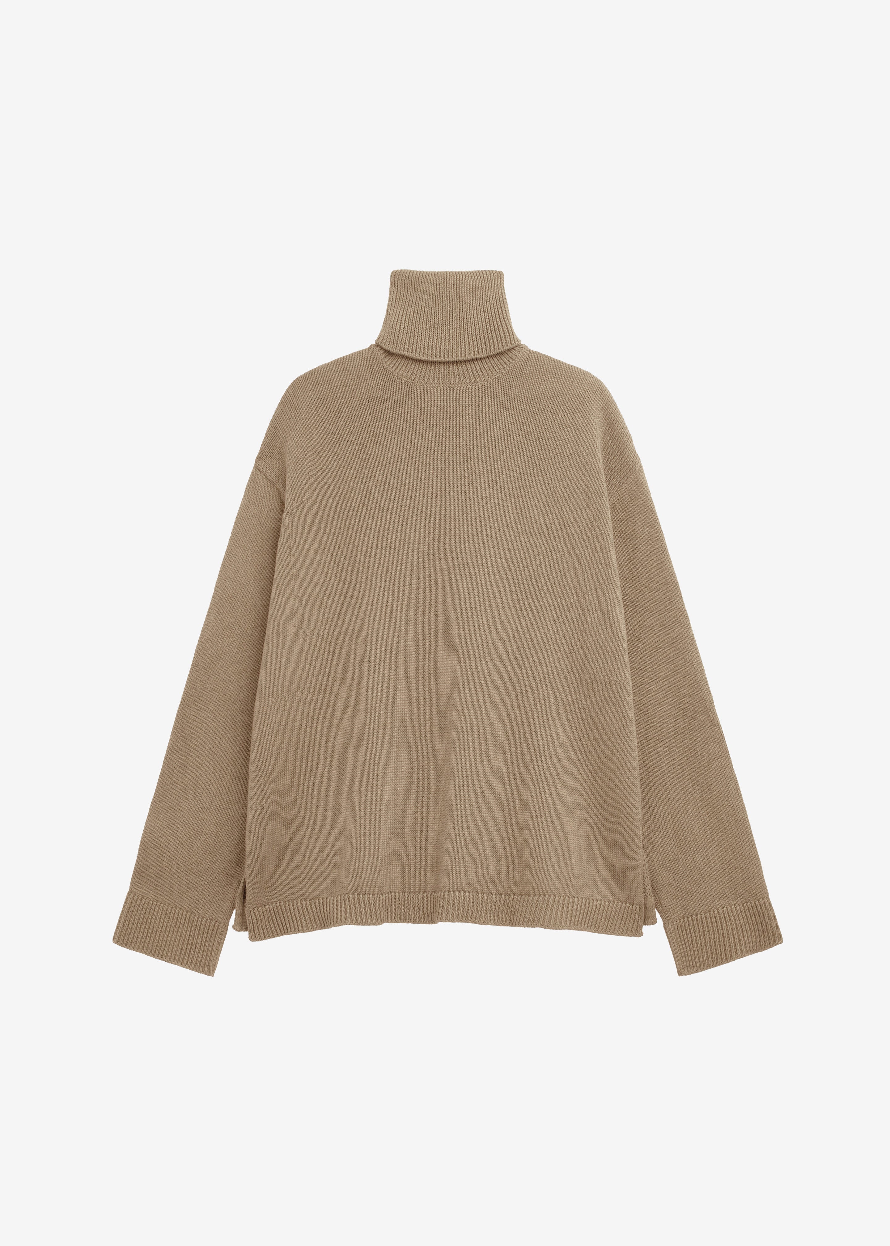 Rhea Trapeze Turtleneck - Beige - 6