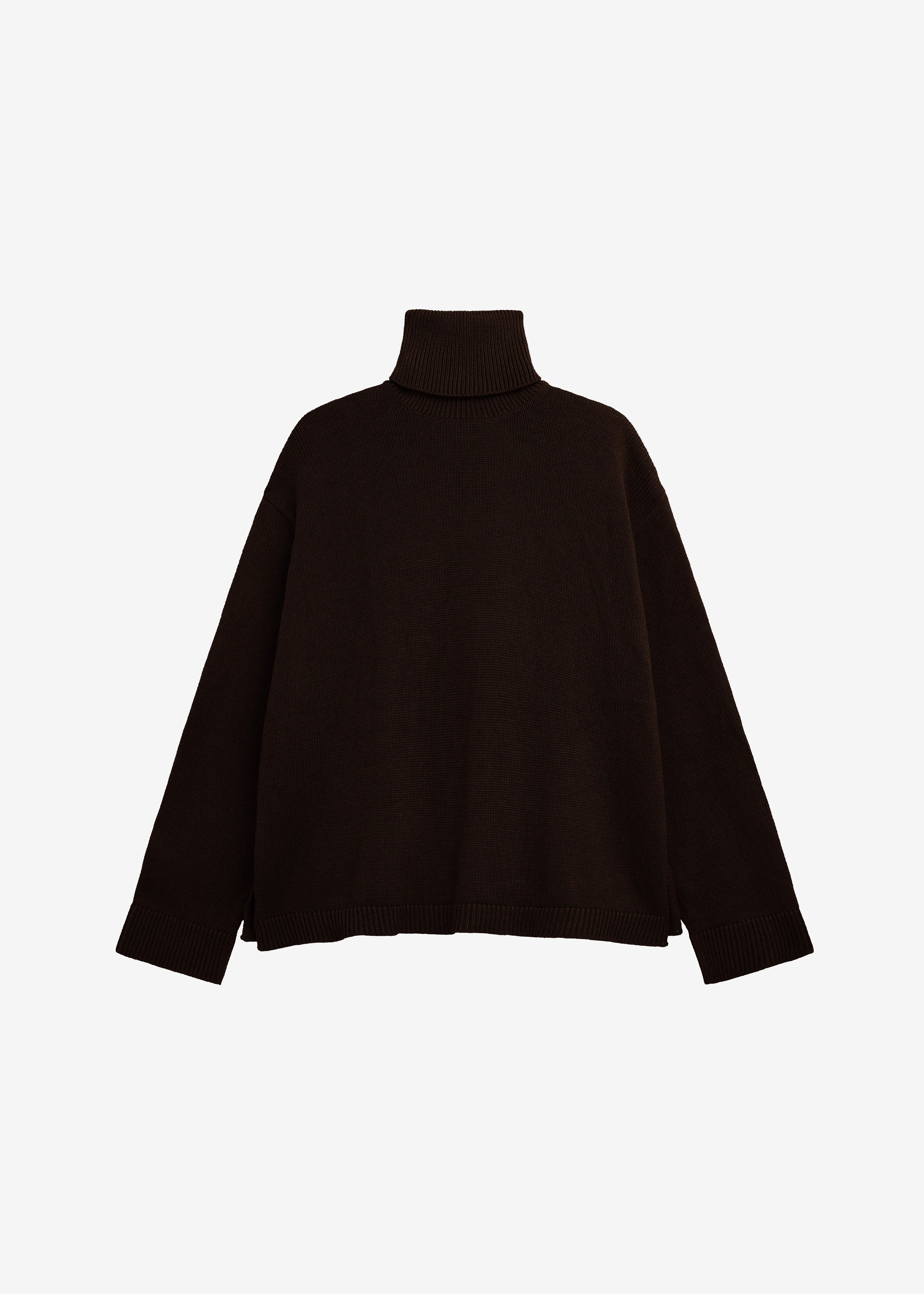 Rhea Trapeze Turtleneck - Dark Brown – The Frankie Shop Europe