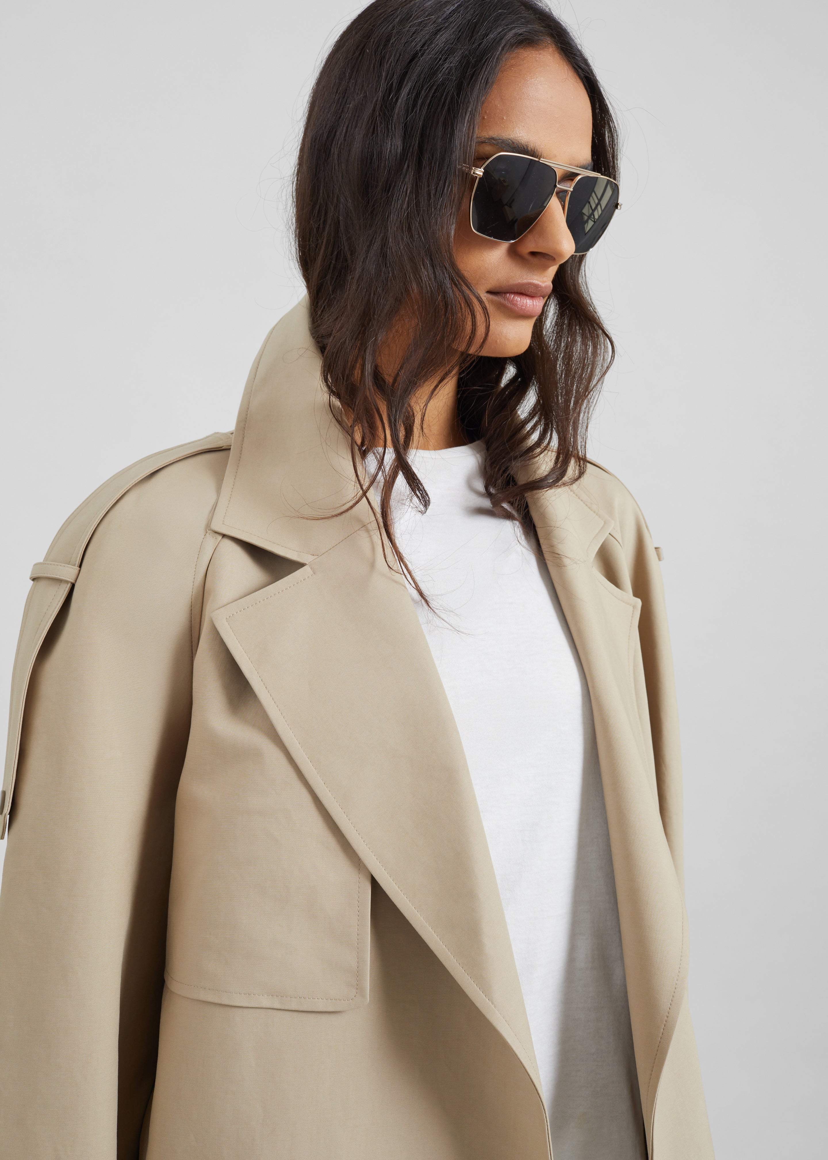 Rhodes Trench Coat - Natural - 8