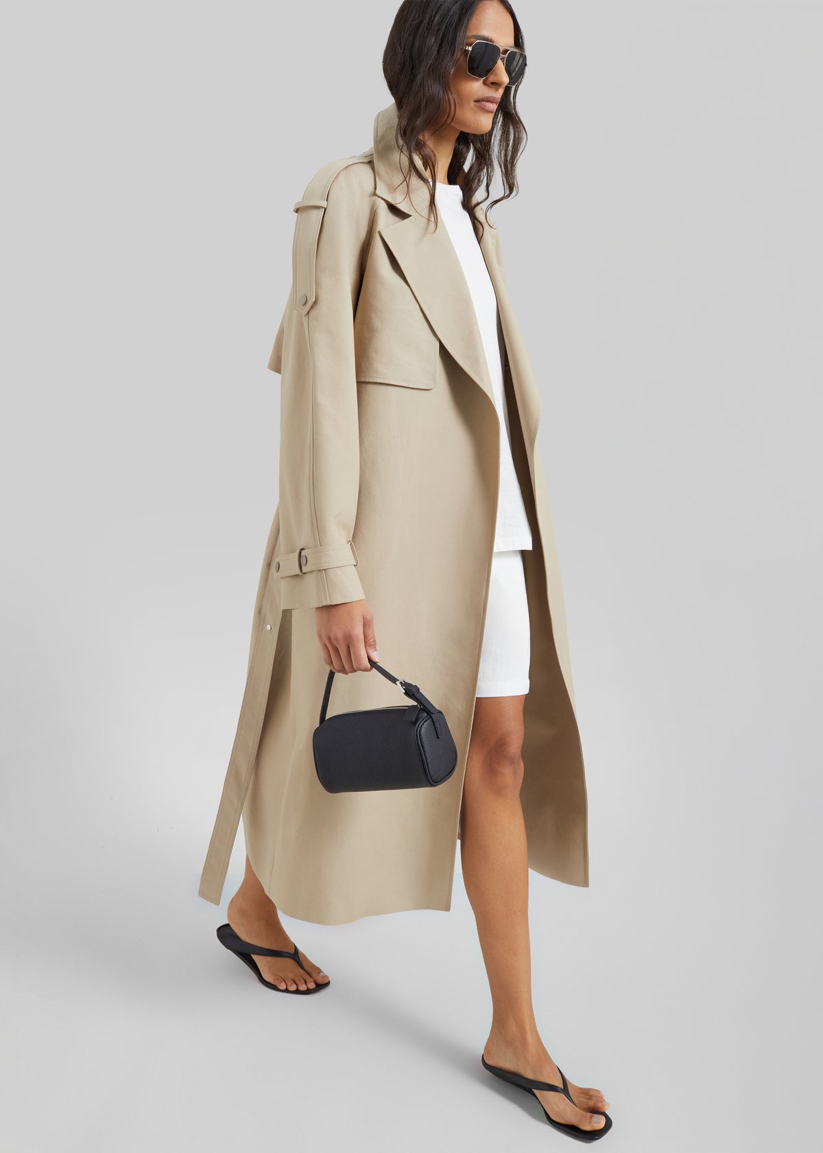 Rhodes Trench Coat - Natural - 9