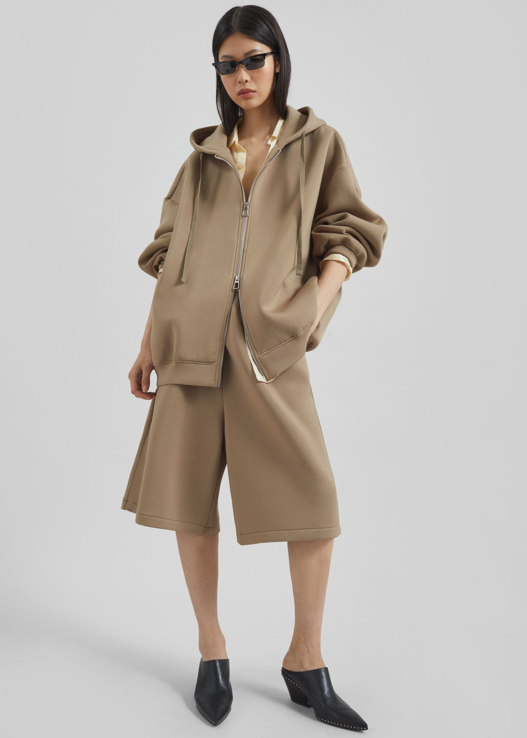 Shop the look image for Rian Oversized Hoodie - Camel