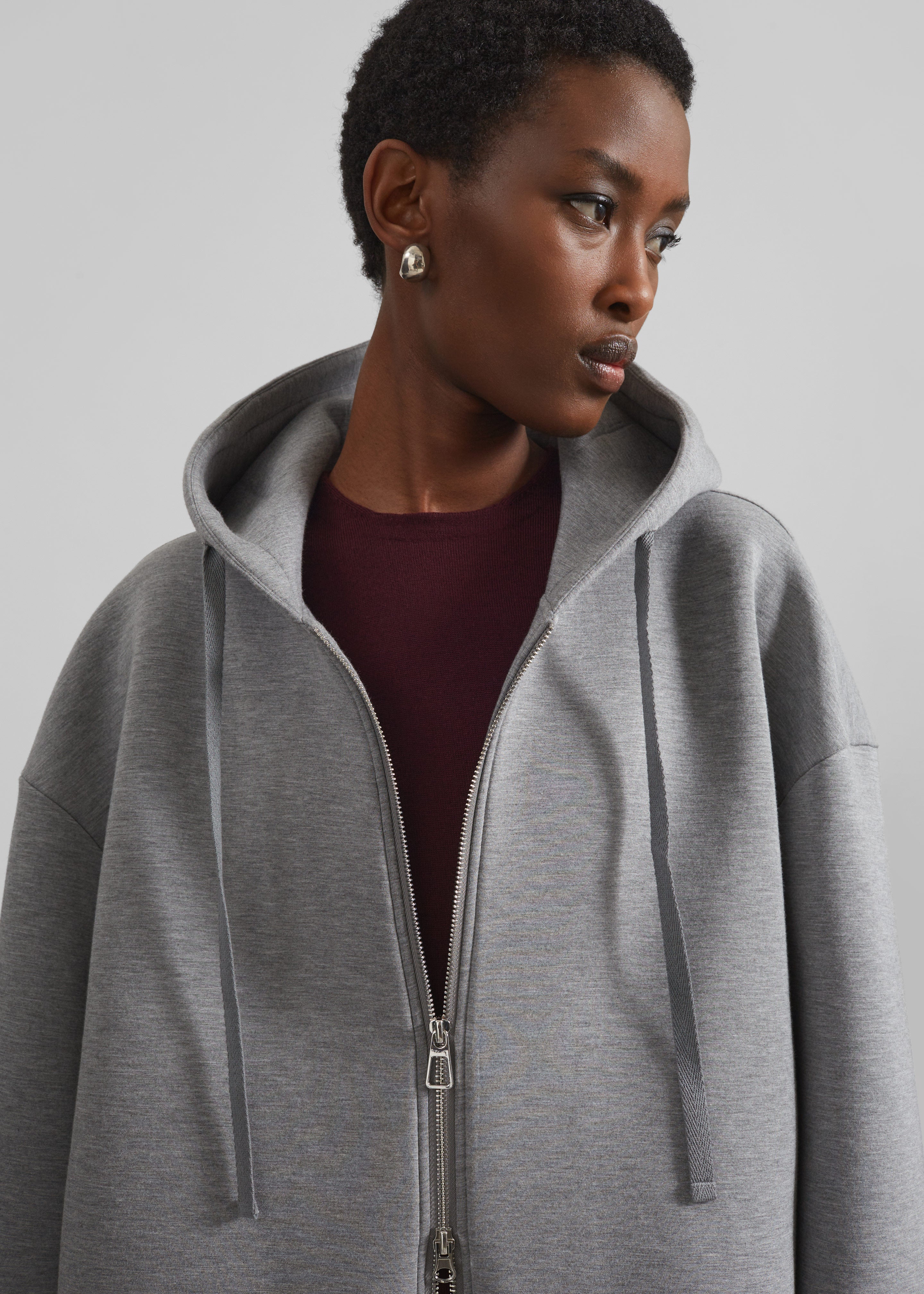 Rian Oversized Hoodie - Grey - 3