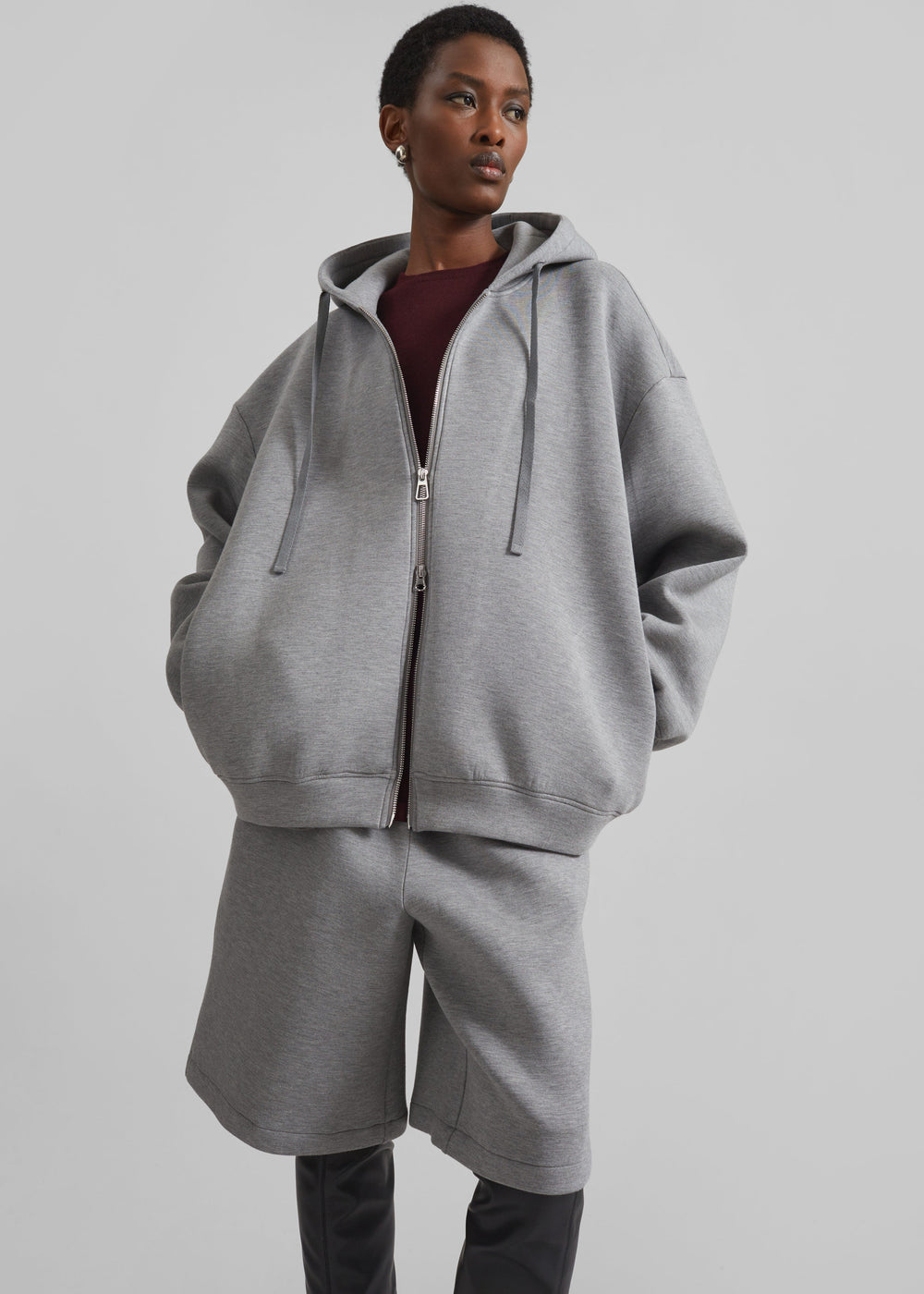 Rian Oversized Hoodie - Grey - 1